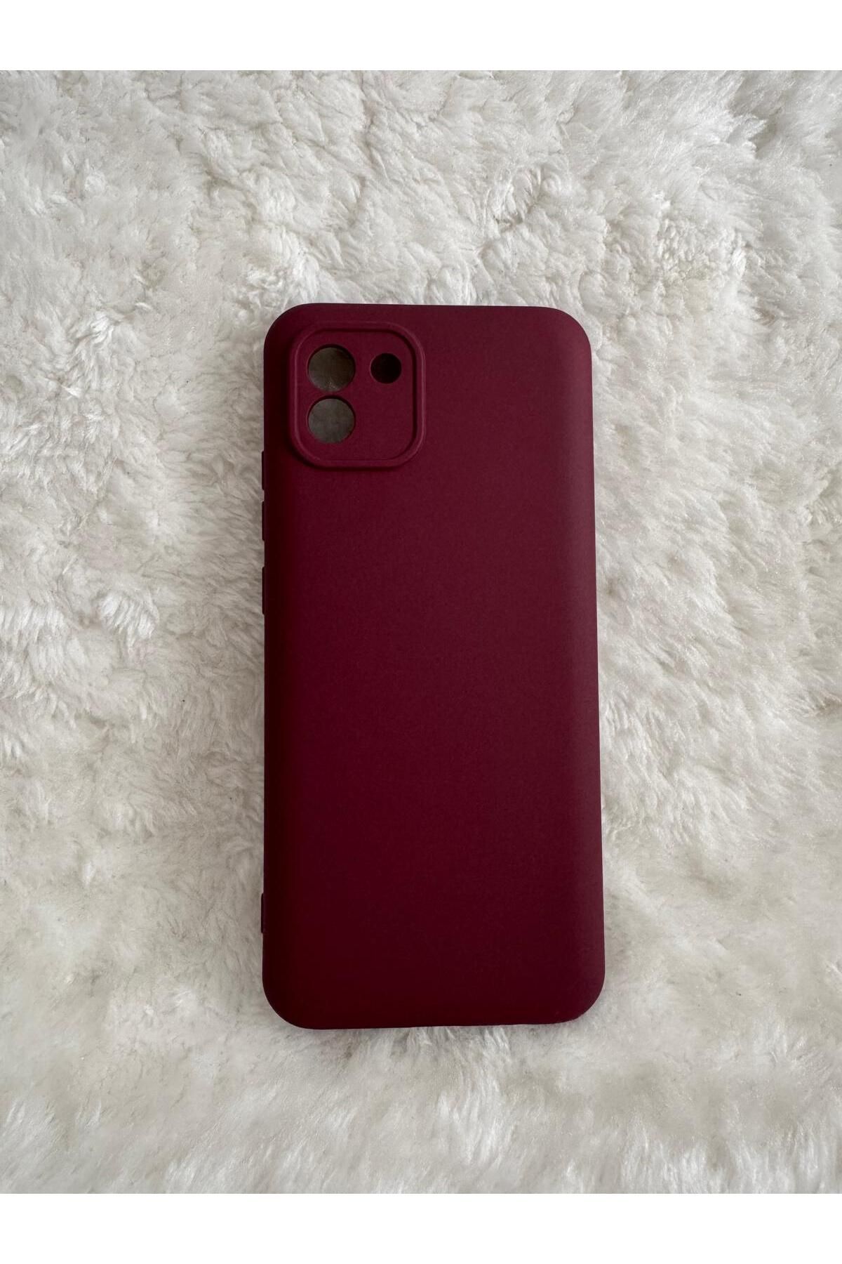 QEM Samsung Galaxy A03 ile Uyumlu Yumuşak Dokulu Lansman Telefon Kılıfı