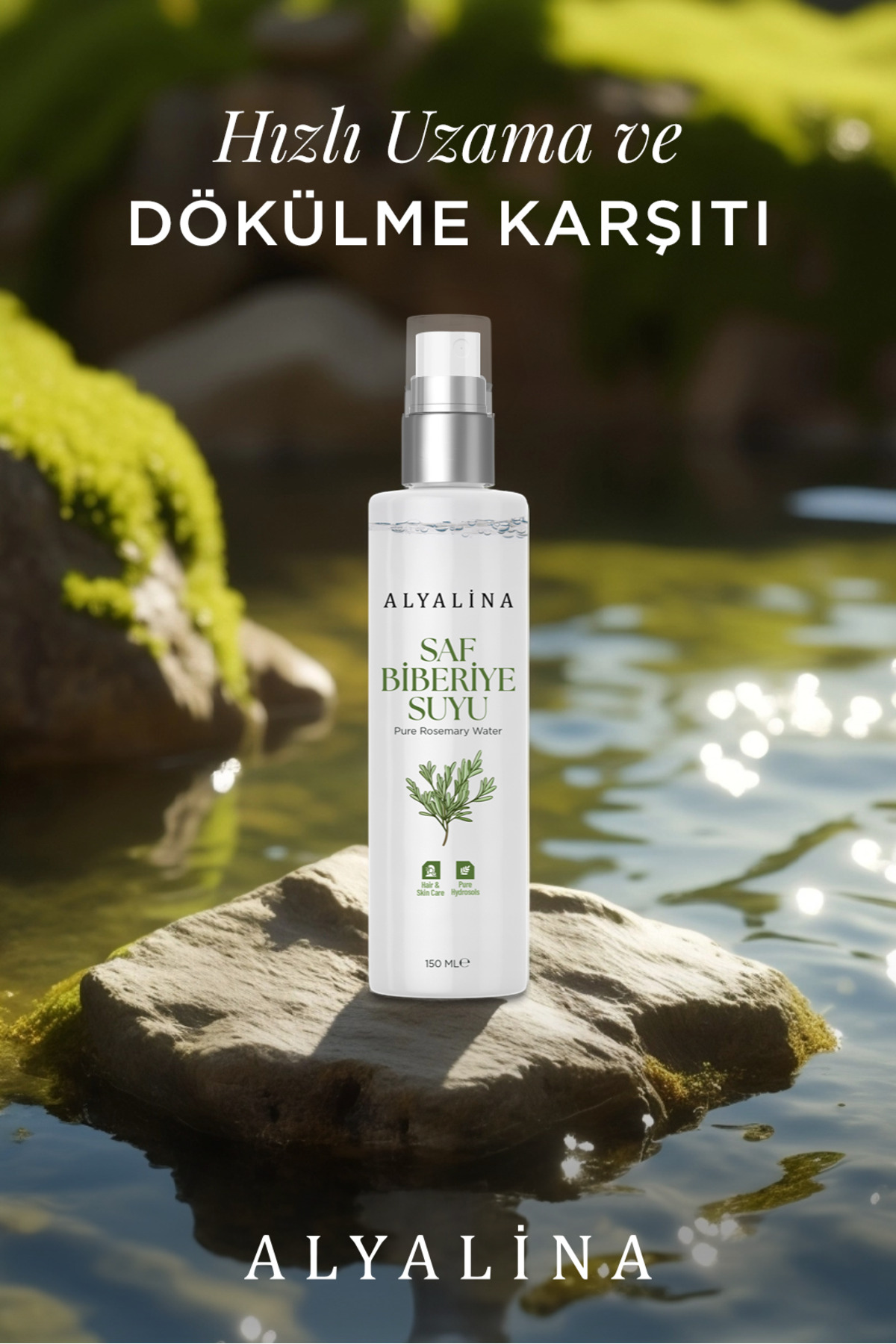 Saf Biberiye Suyu Dökülme Karşıtı ve Hızlı Saç Uzatma Etkili Saf Saç Toniği 150 ml — 1800446 — تصویر 5 از 5