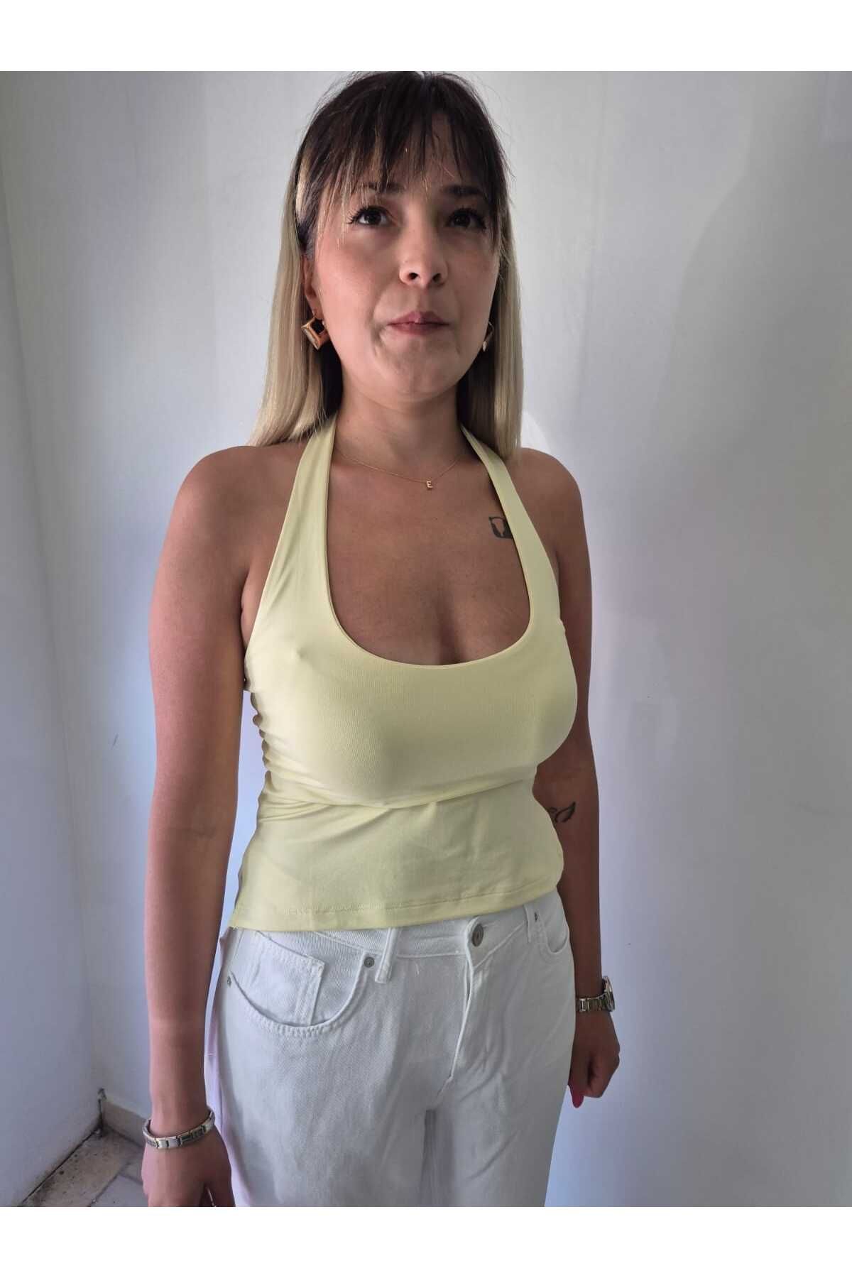 Distimi Halter Yaka Top