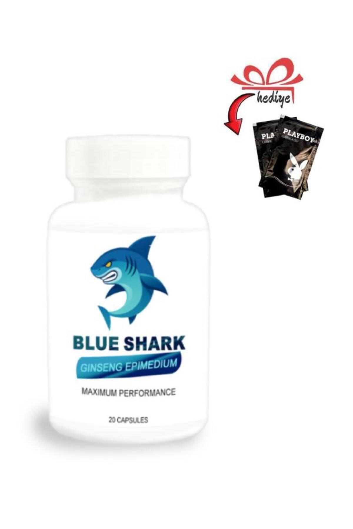 X-One Blue Shark Ginseng&Epimedium Erkekler İçin Performansina 20'li x 1 adet + Kayganlaştırıcıyla