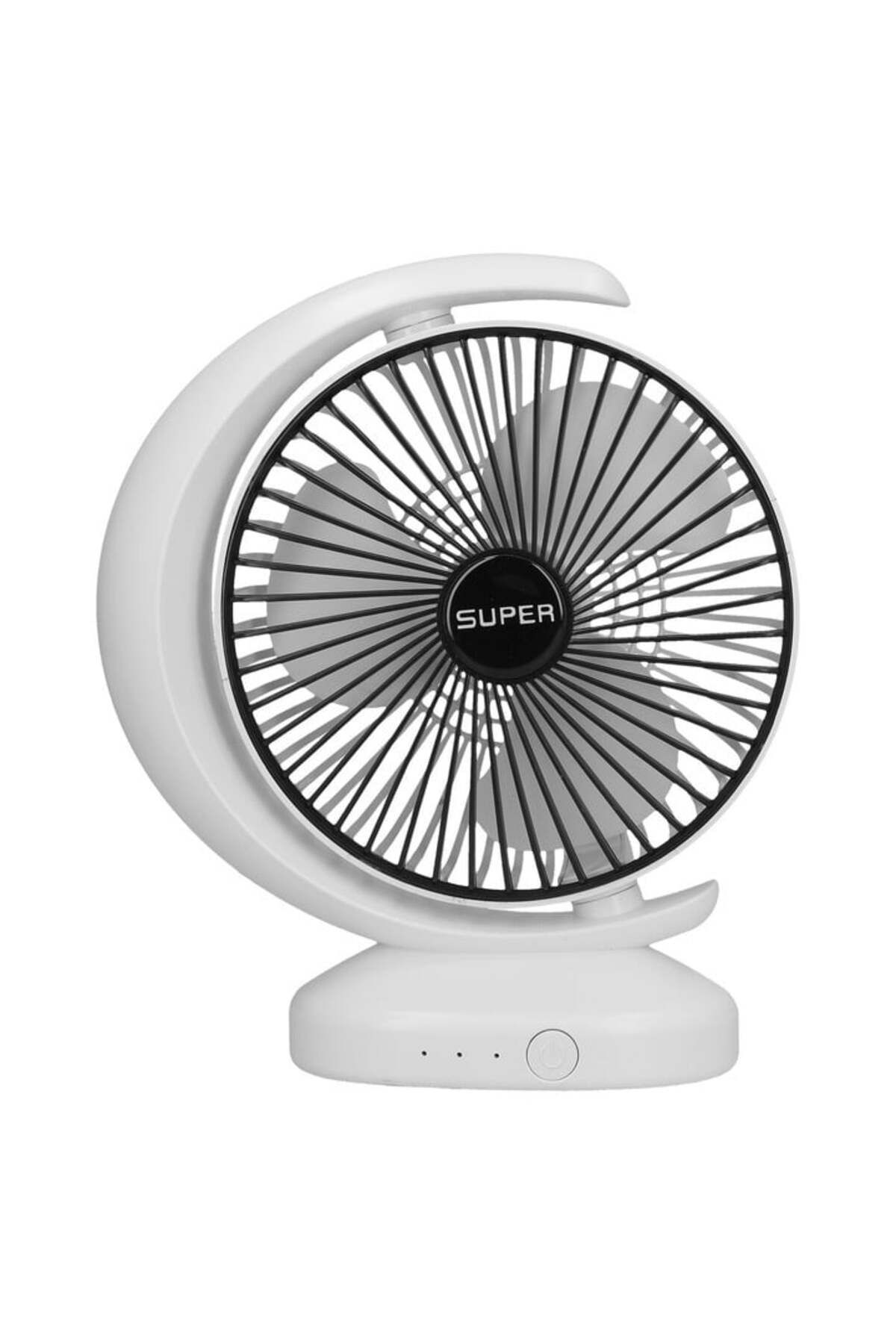 FOXMAG24-Ventilator de birou, portabil, alimentat prin USB, silențios, 3 viteze, reglare flexibilă, material ABS, alb 6