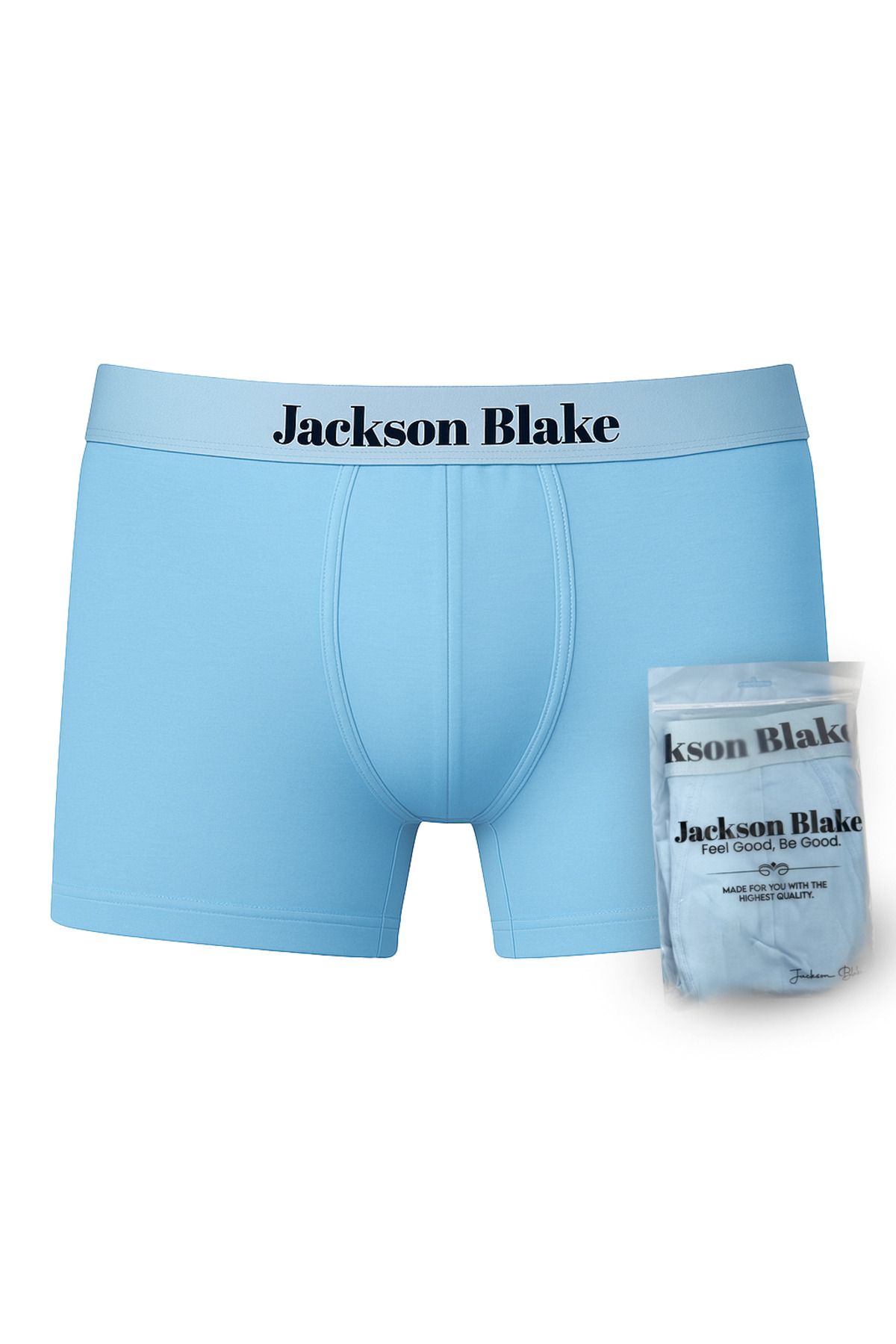 Jackson Blake Erkek Premium Boxer - Bebe Mavisi