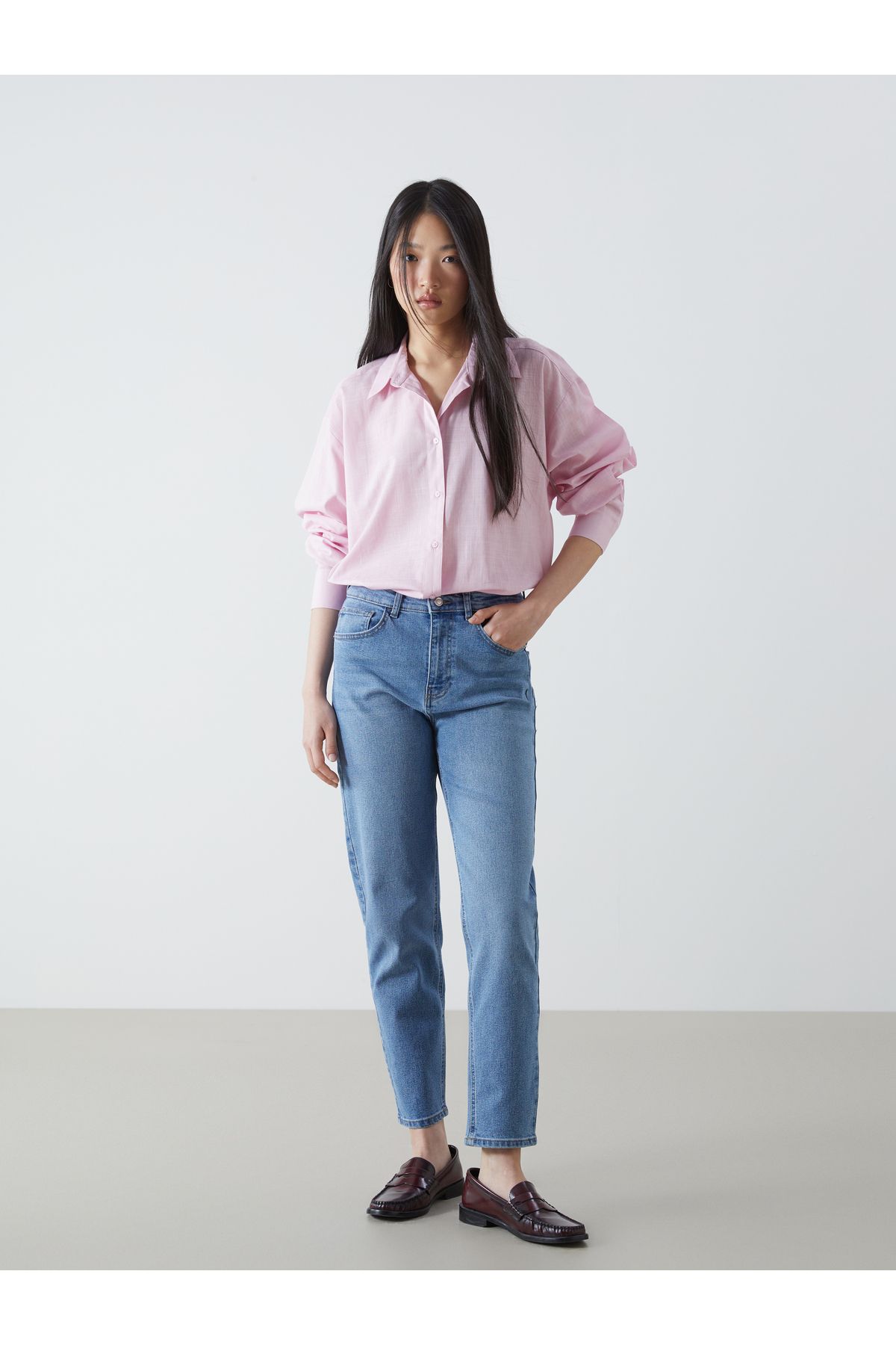 LC Waikiki Mom Fit Kadın Jean Pantolon