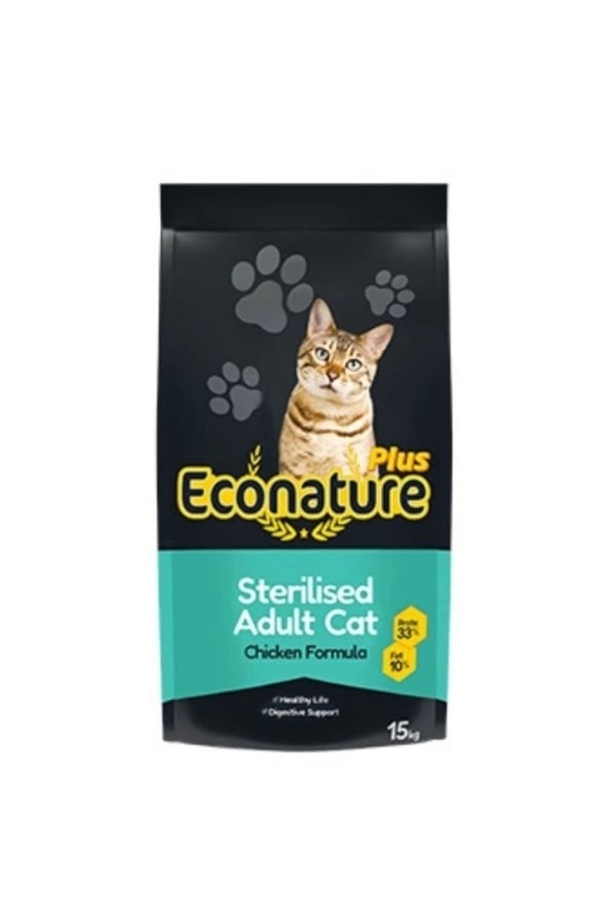 Generic Econature Plus Tavuklu Kısırlaştırılmış Yetişkin Kedi Maması 15 Kg