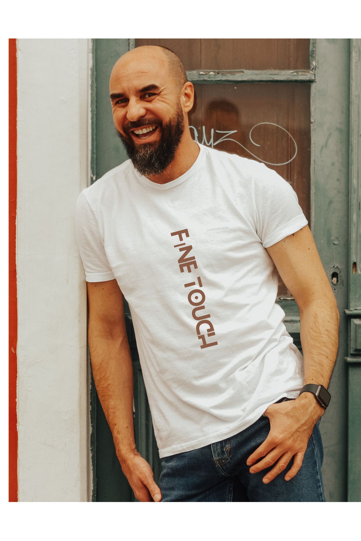 Fine Touch Kısa Kollu Comfort Basic Cilt Dostu, Nefes Alabilir , Baskılı Tişört %100pamuk