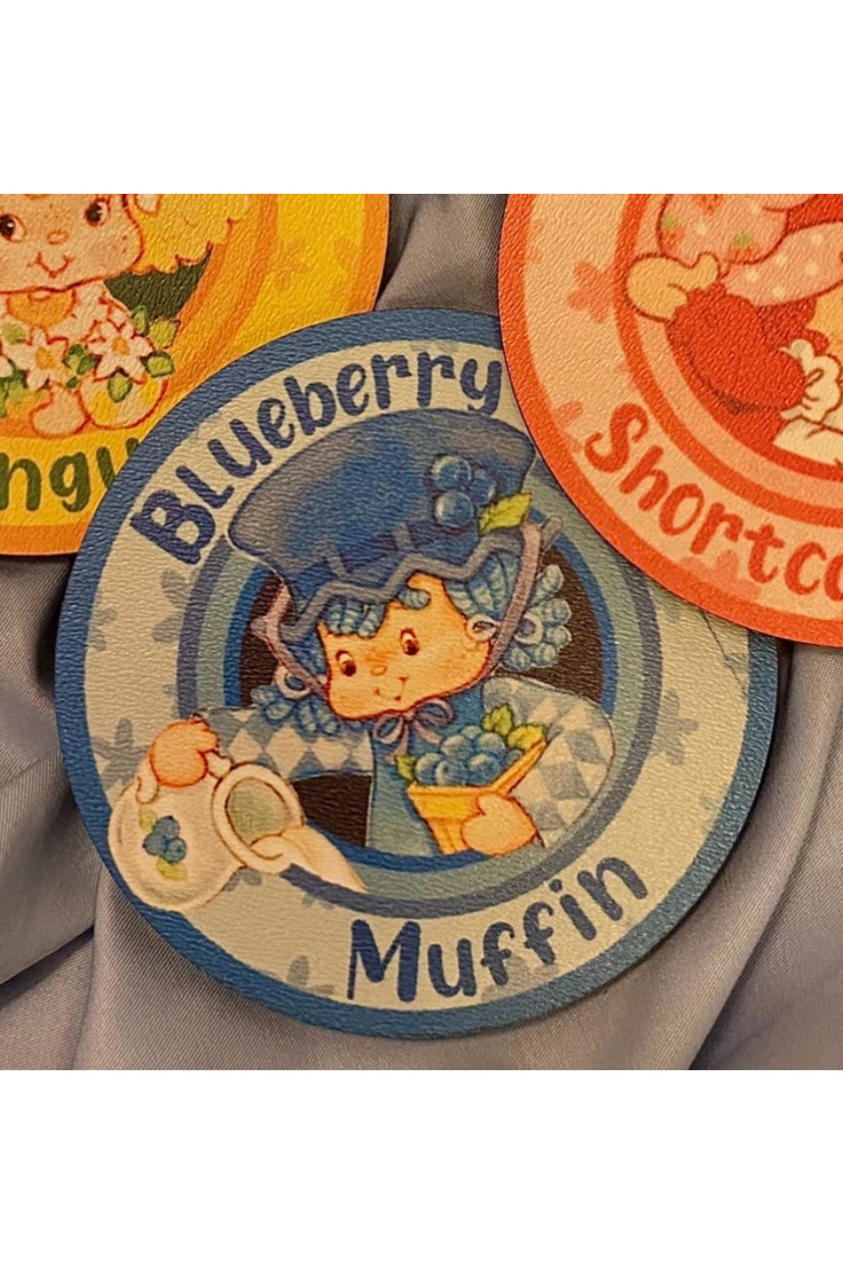 westartic Blueberry Muffin (Strawberry Shortcake 1980) Bardak Altlığı