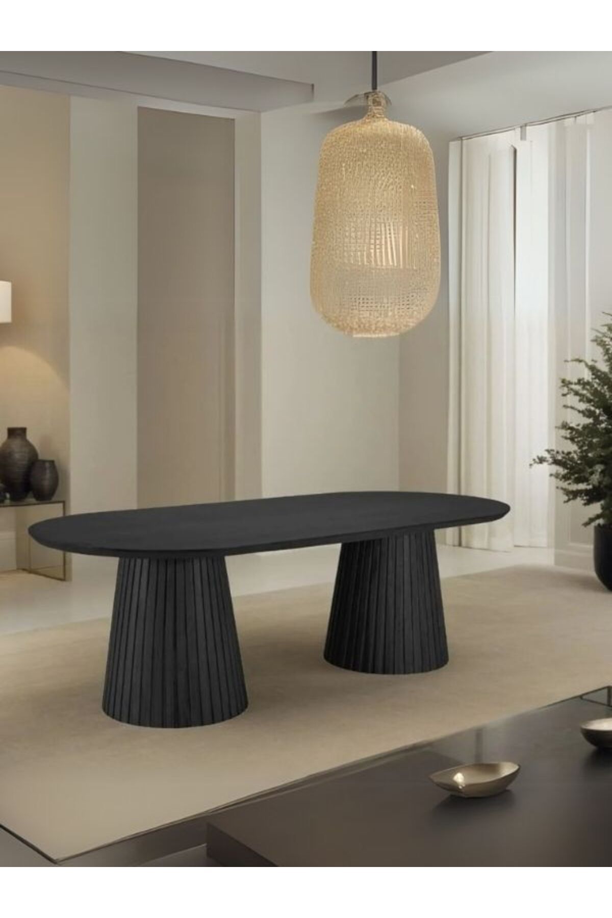 Gazzini Furniture Bohenza Sabit Ahşap Yemek Masası 90x180
