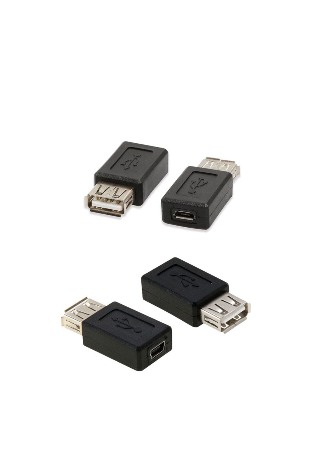 Leonpro mikro usb dişi to usb dişi mini usb dişi to usb dişi 2'li set