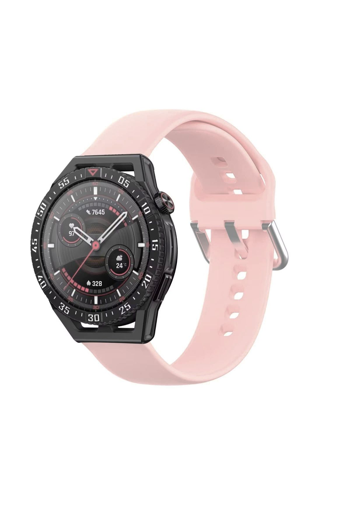 DEKORANLA Kum Pembesi Silikon Kordon, Amazfit GTS 2 Mini uyumlu, şık ve rahat kullanım sağlar