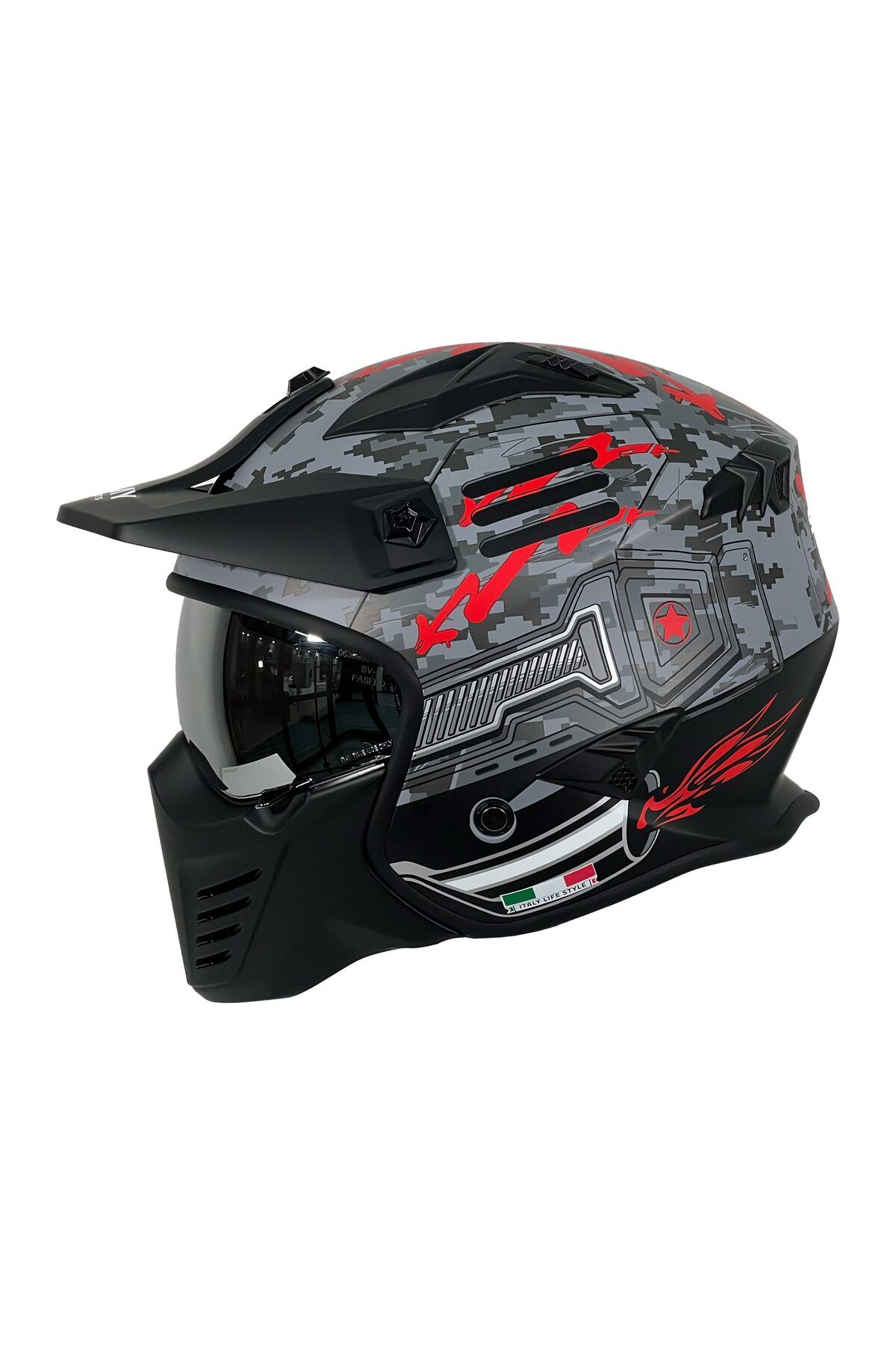 Sway SW X2 TOKYO TROOPER ÇENE ÇIKARILIR MODULER KASK
