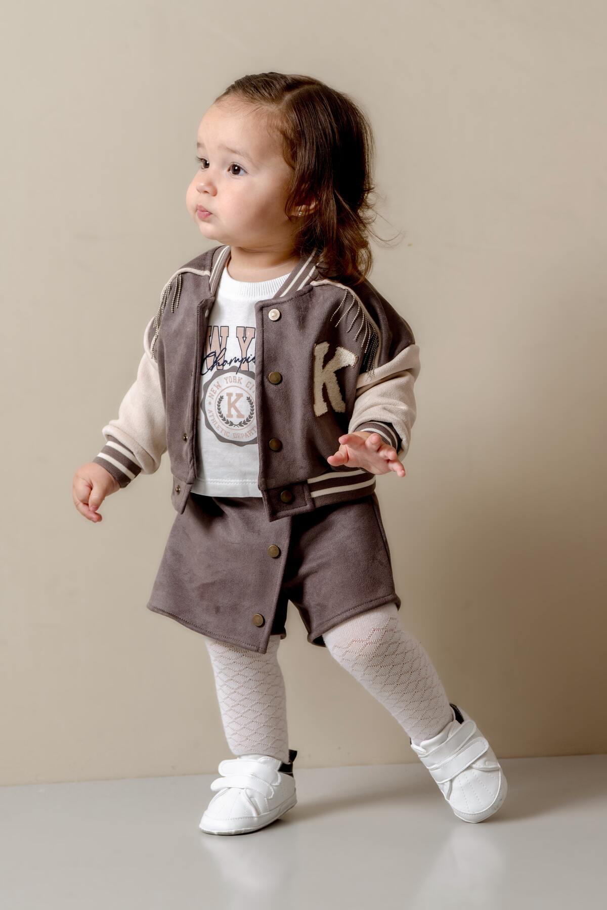 JNF kids Kız Bebek & Çocuk Özel Gün Şort Etekli Kolej Takım (KÜLOTLU ÇORAP HEDİYELİ) fotoğrafı 4 (önizleme)