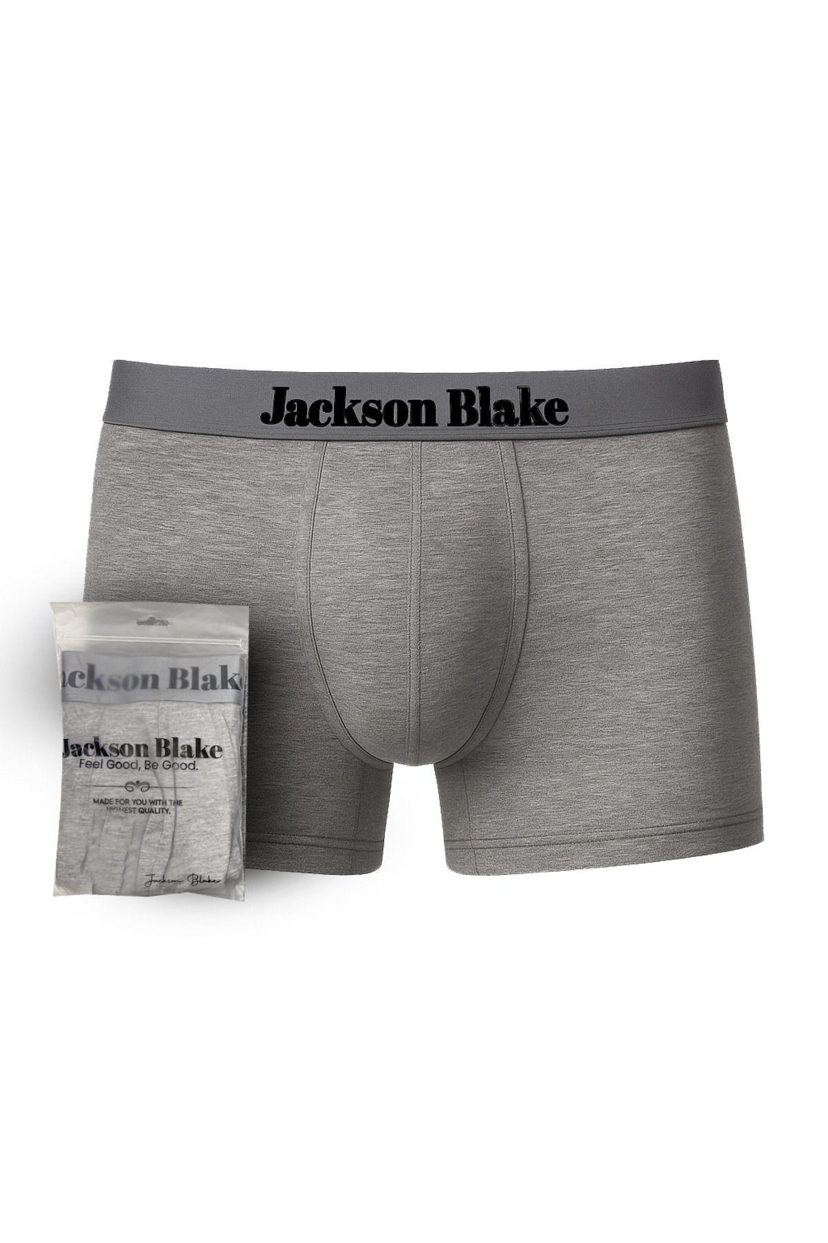 Jackson Blake Erkek Premium Boxer - Gri
