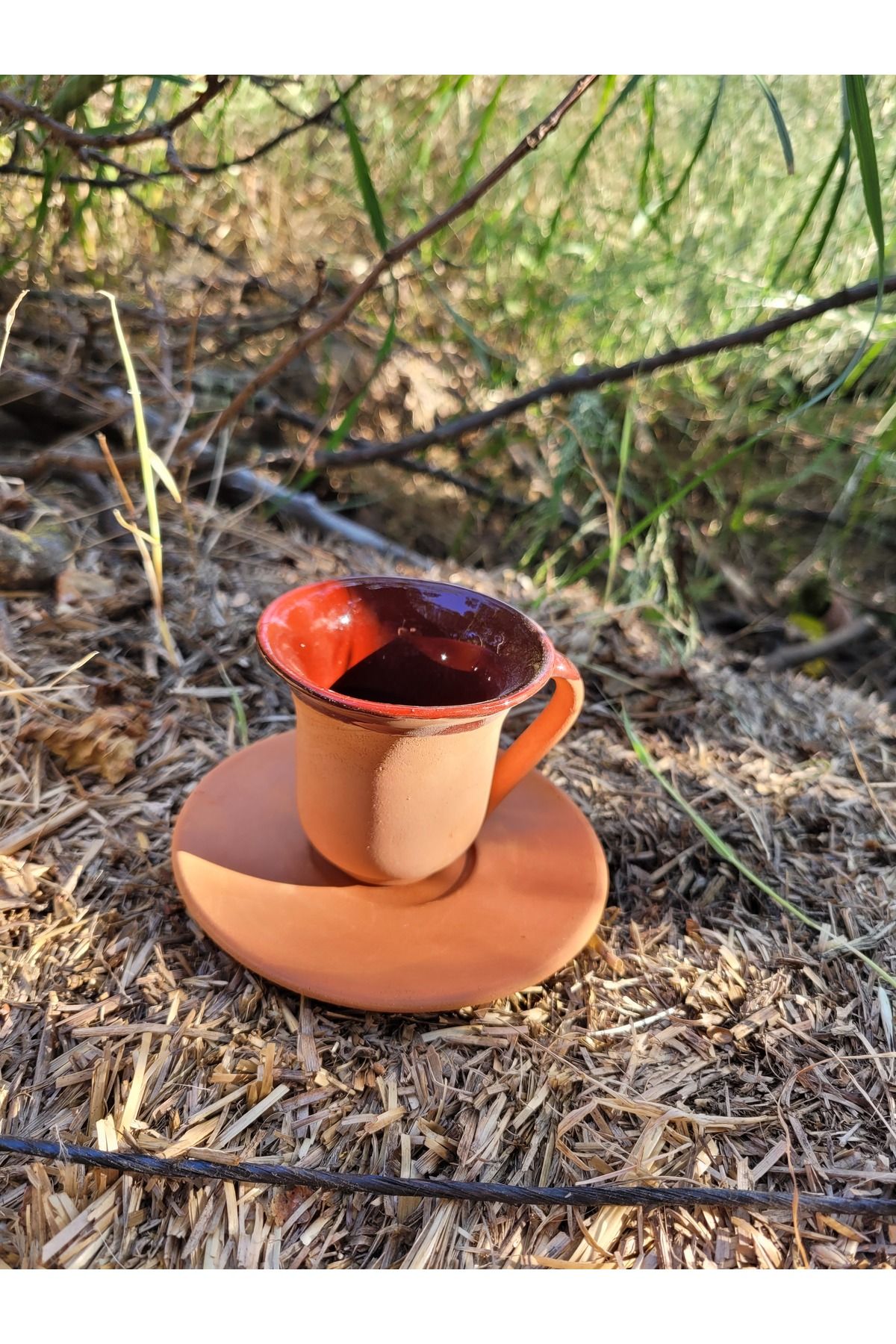 Home Kahverengi el yapimi Fincan