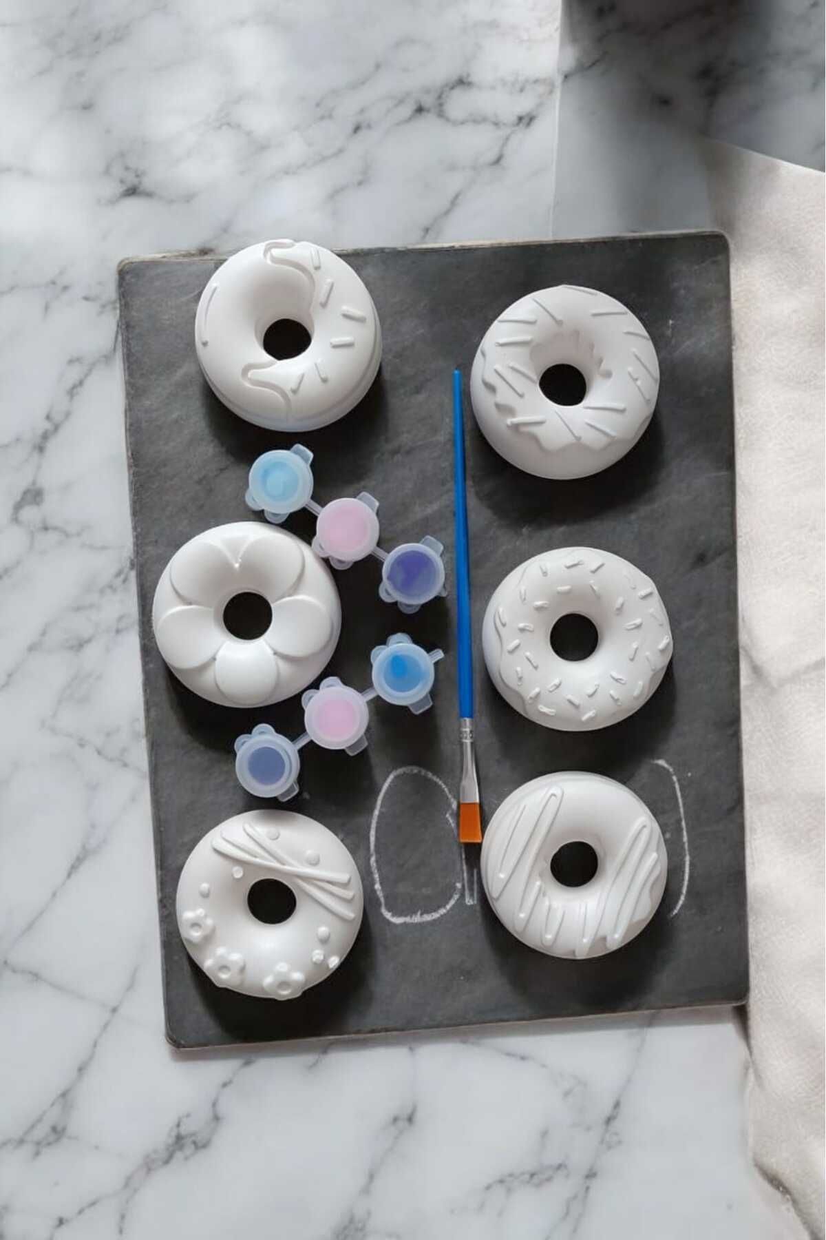 STELLA CANDLE WORKSHOP DONUT / boyayın seti, kendin yap, dıy, doğum günü hediyesi, tatil hediyesi,