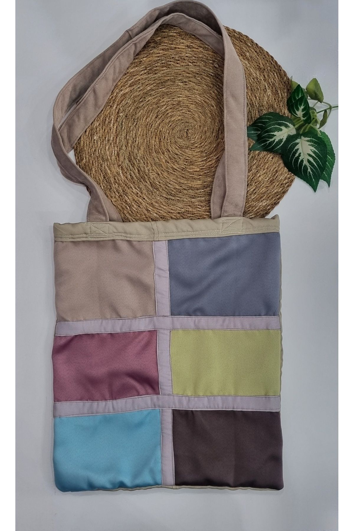 Uğur bebe El emeği göz nuru Ev yapımı El yapımı 33cm×40cm Omuz Çantası Market Çantası Plaj Çantası