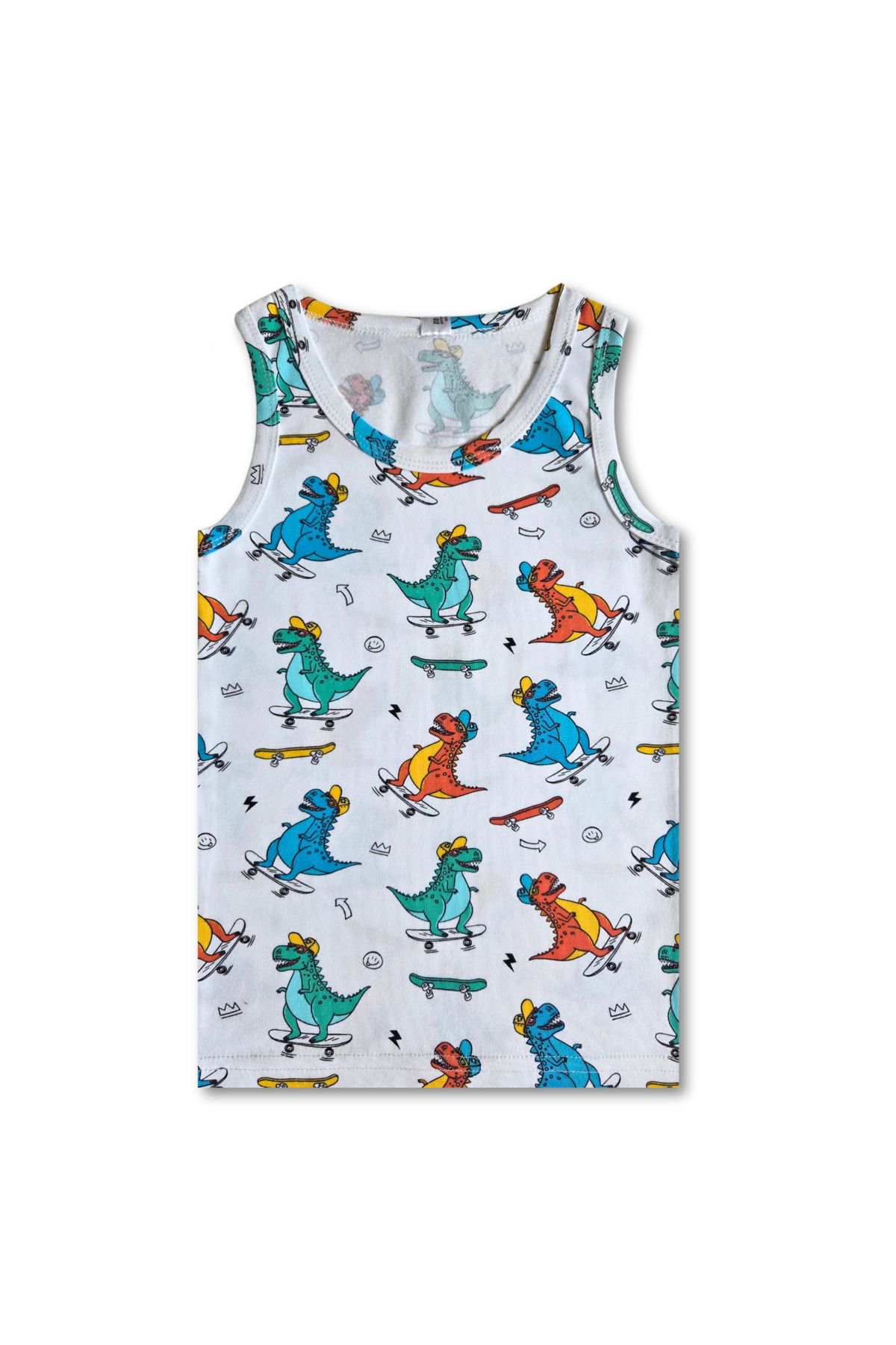 GizaKids-95% Cotton Boy's Tank Top Boxer Underwear Set 4