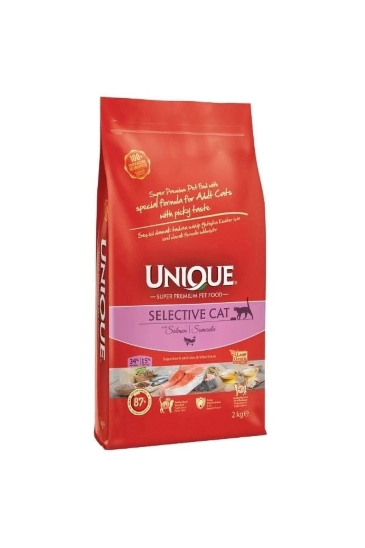 Generic Unique Seçici Kediler için Somonlu Yetişkin Kedi Maması 2 Kg