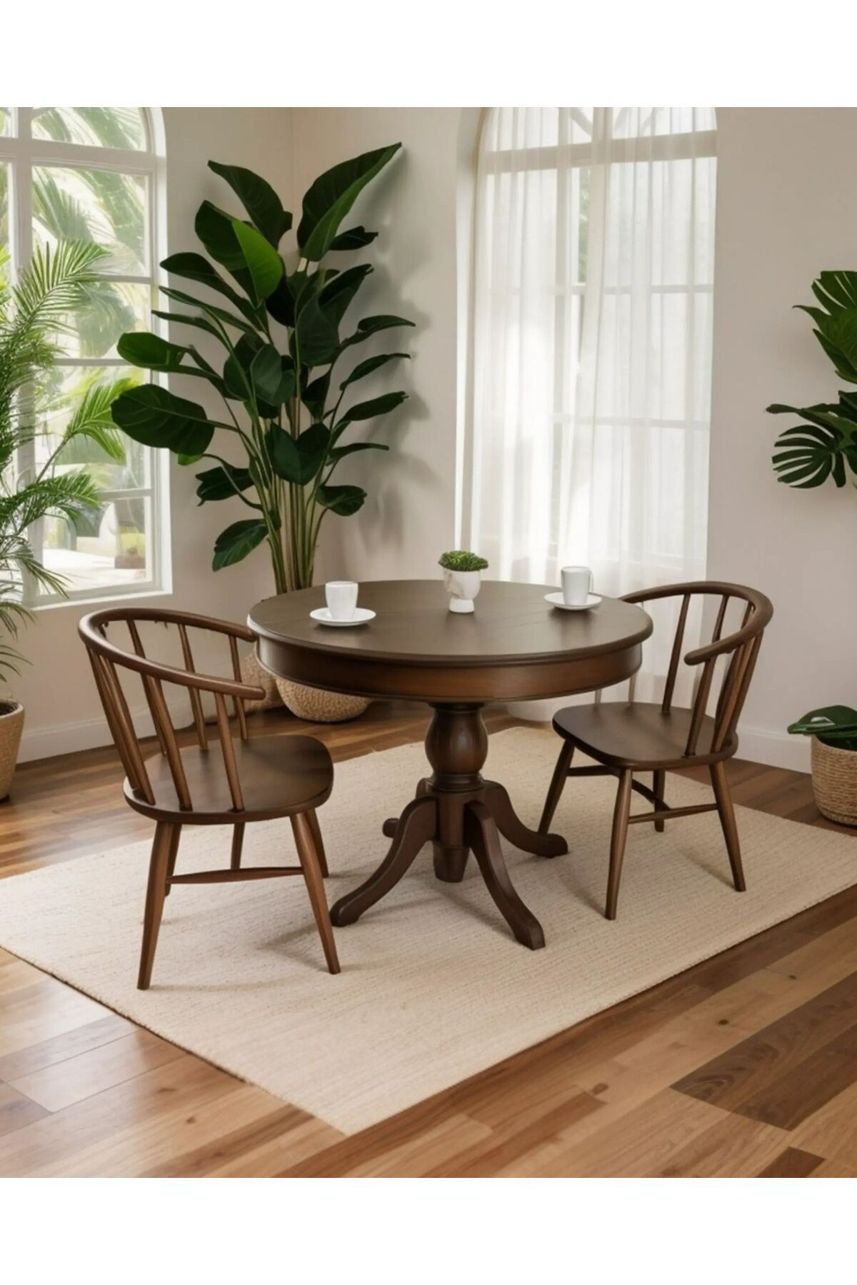 Gazzini Furniture Montclair Baba Ayak Sabit Masa 110x110