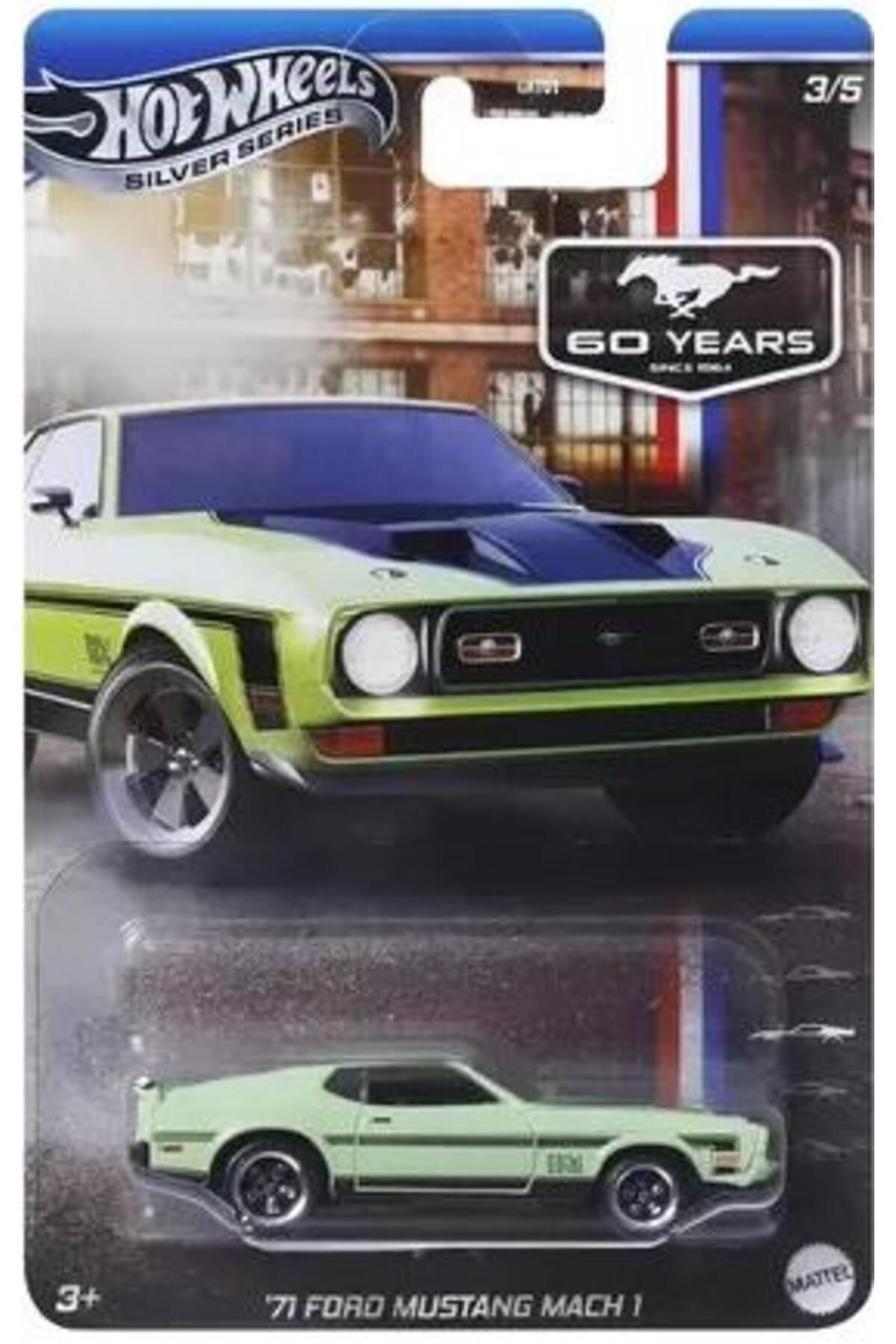 HOT WHEELS Siver Series Ford Mustang 60 Years Anniversary '71 Ford Mustang Mach 1 JBY52