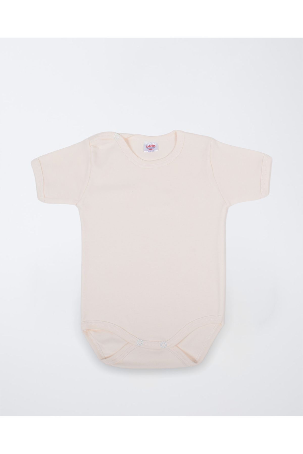 Emsun Erkek Bebek Yarım Kol Bej Çıtçıtlı Body - 0-3 Ay (56-62cm)
