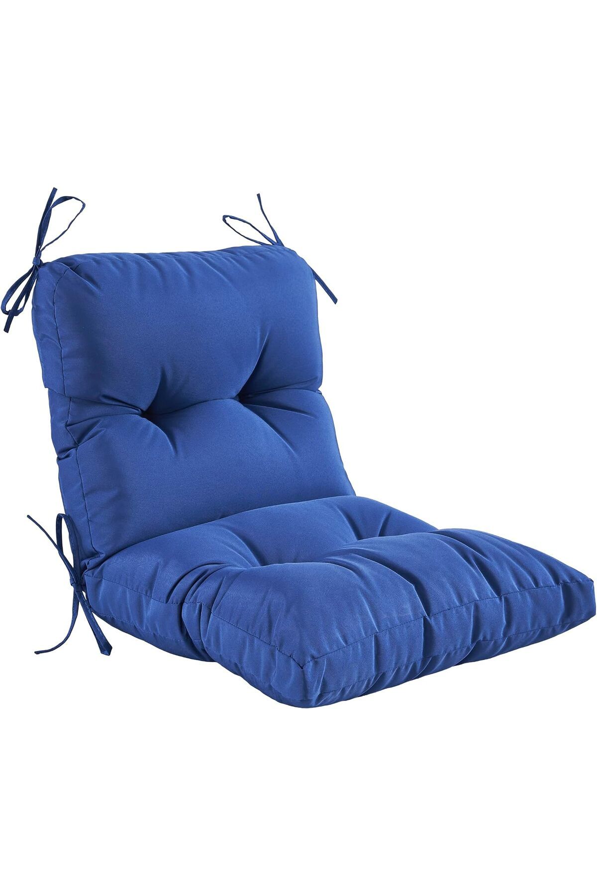 puffiber Pofidik Arkalıklı Balkon Sandalye Minderi Özel Dikişli Bağcıklı 43x88 Cm