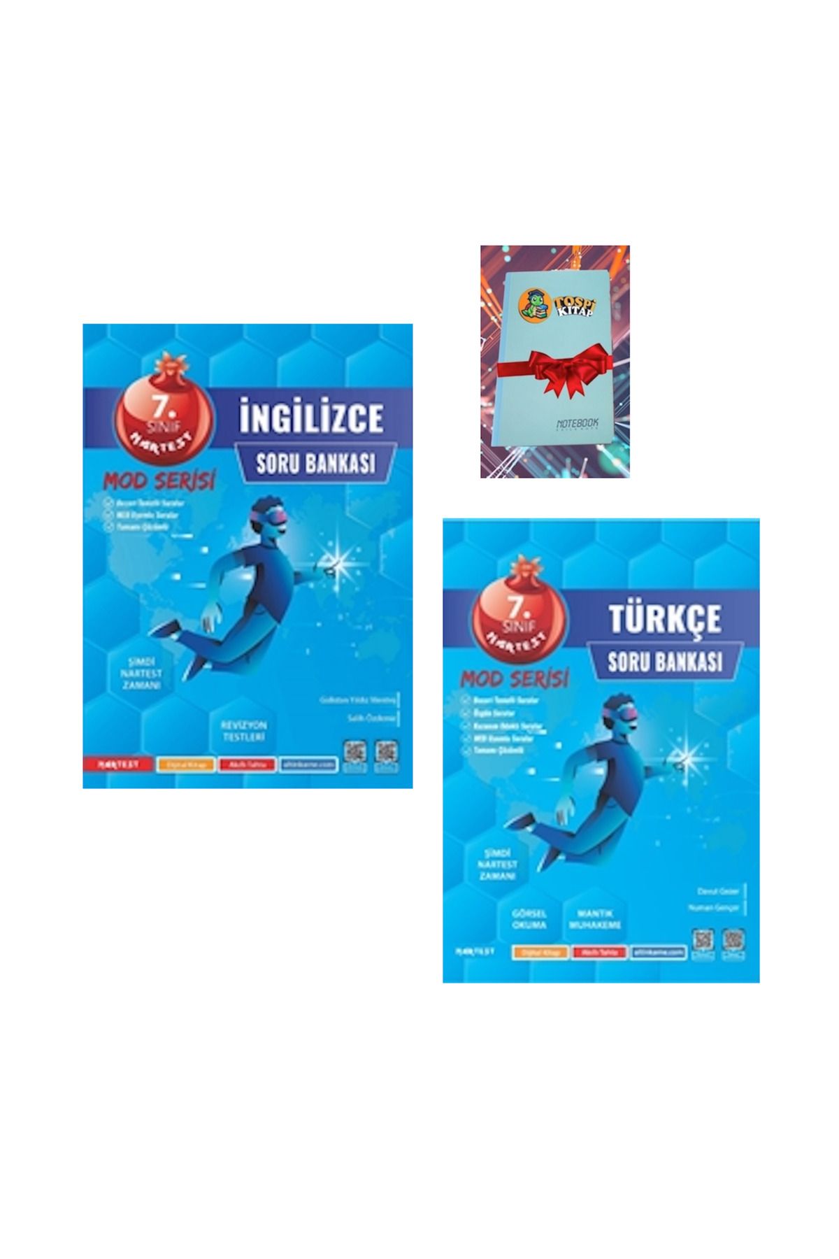Nartest Yayınları 7. Sınıf Mod İNGİLİZCE + TÜRKÇE Soru Bankası ( NOT DEFTERİ HEDİYE)