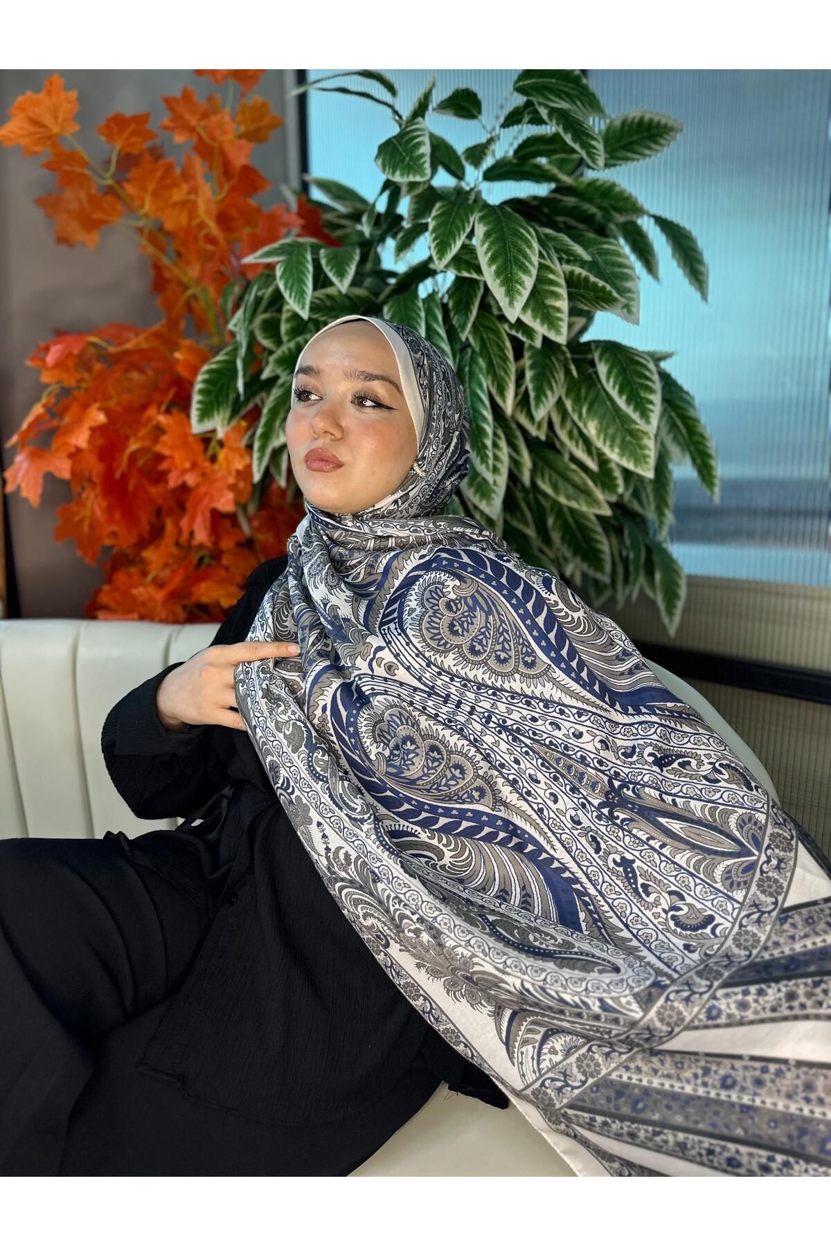 Oxygen Scarfs Etro Desen New Pamuk Soft Şal 23012