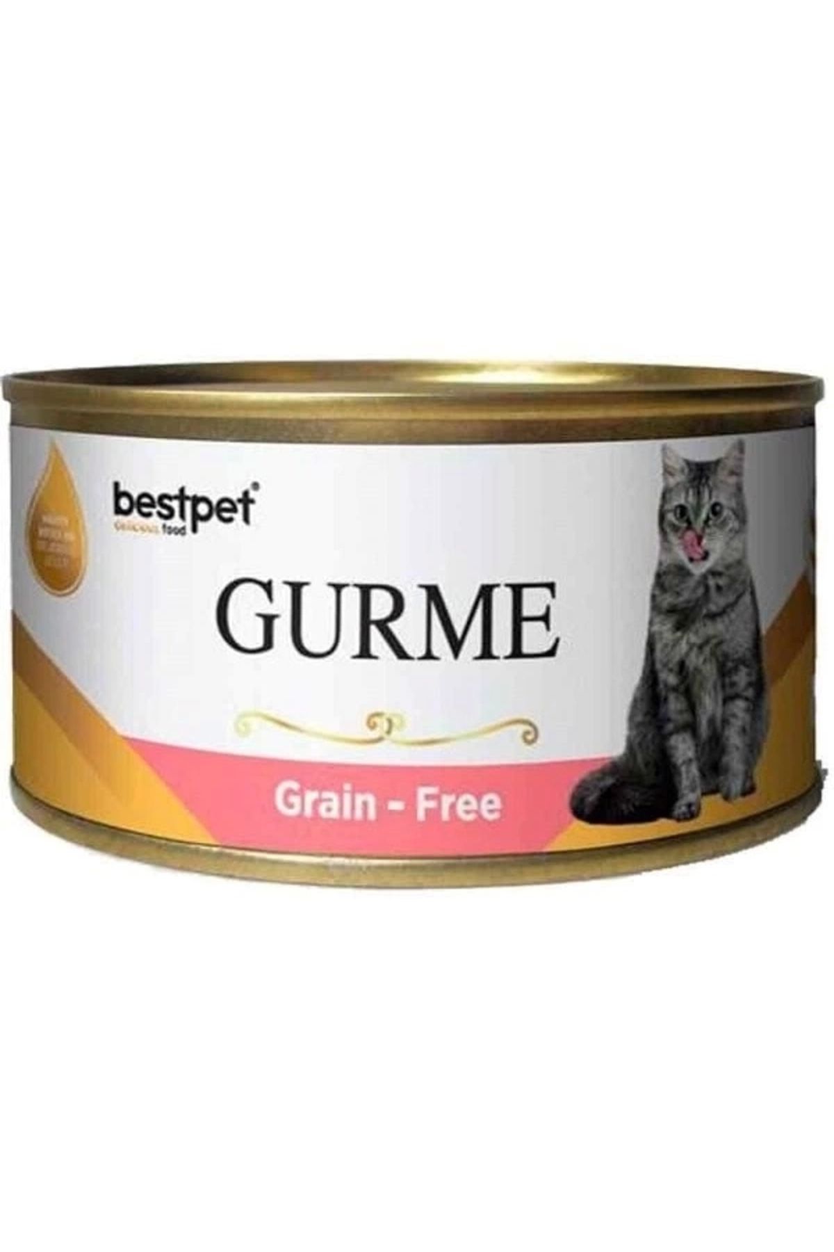 Generic Best Pet Gurme Jöleli Somonlu Kısırlaştırılmış Konserve Kedi Maması 100 Gr