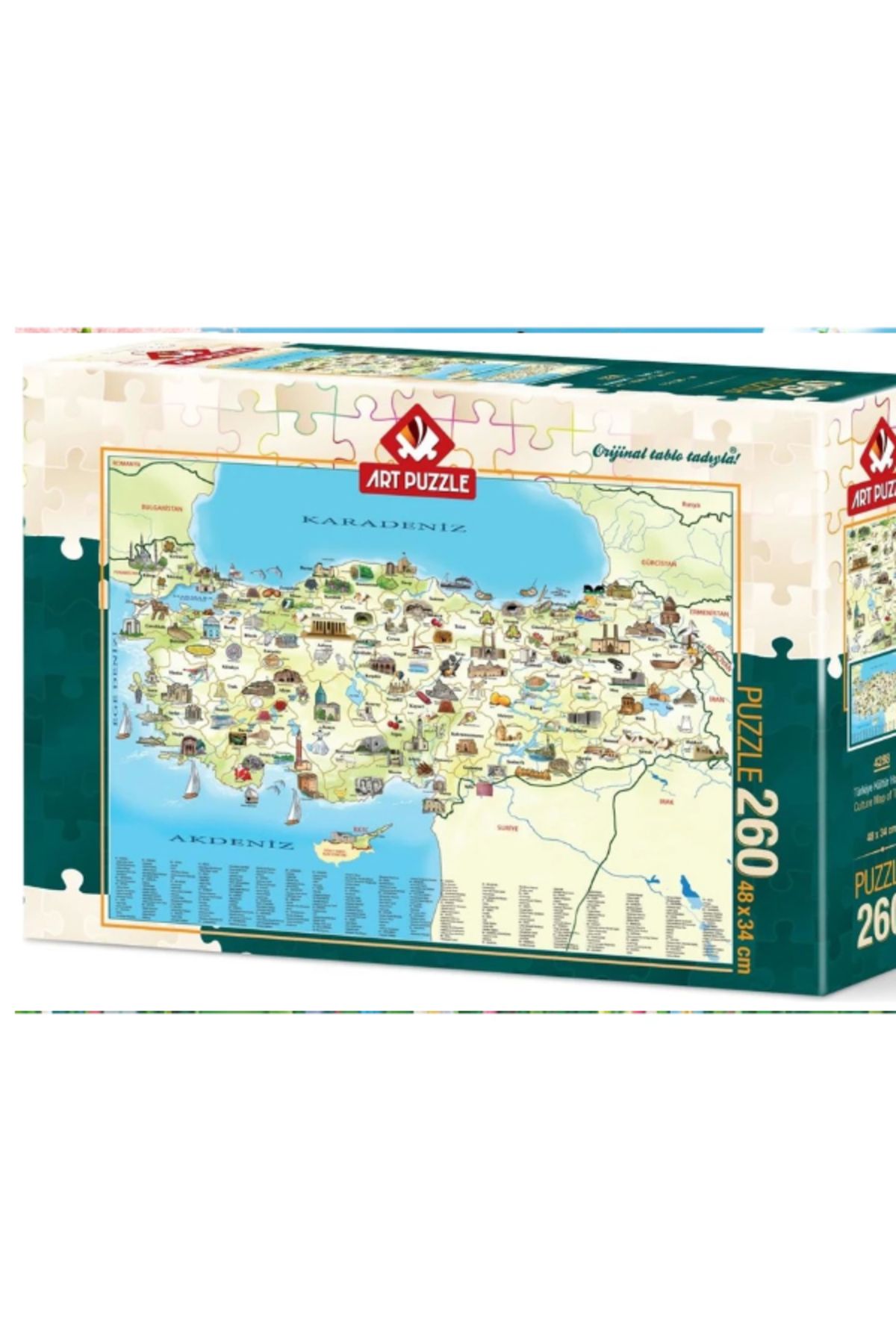 ART Türkiye Kültür Haritası 260 Parça Puzzle