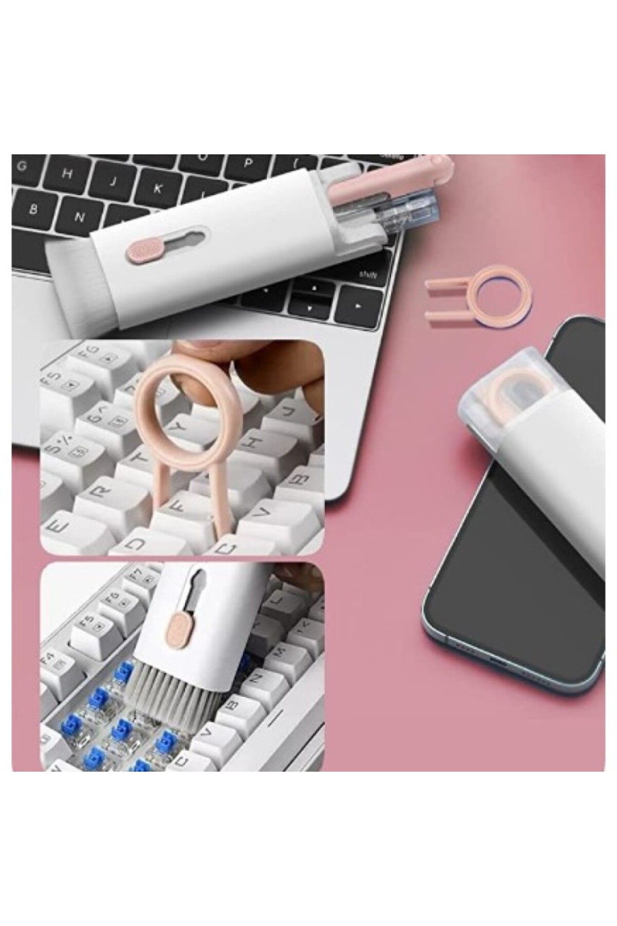 Bestech ÇOK FONKSIYONLU 7 IN 1 AIRPODS KLAVYE EKRAN KULAKLIK TEMIZLEME KITI