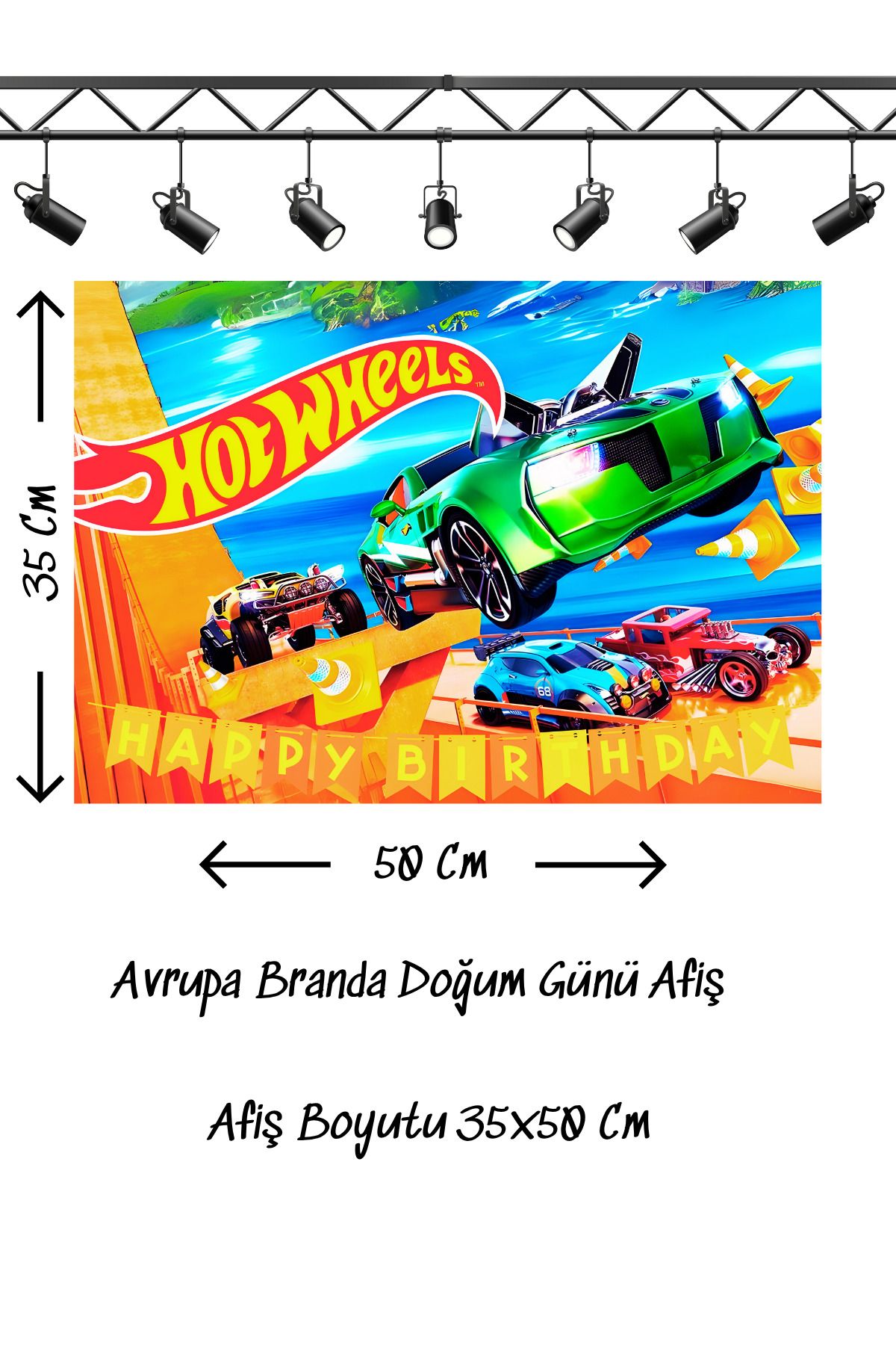 snowparty Doğum Günü Afişi Poster Avrupa Branda 35x50 Cm 2