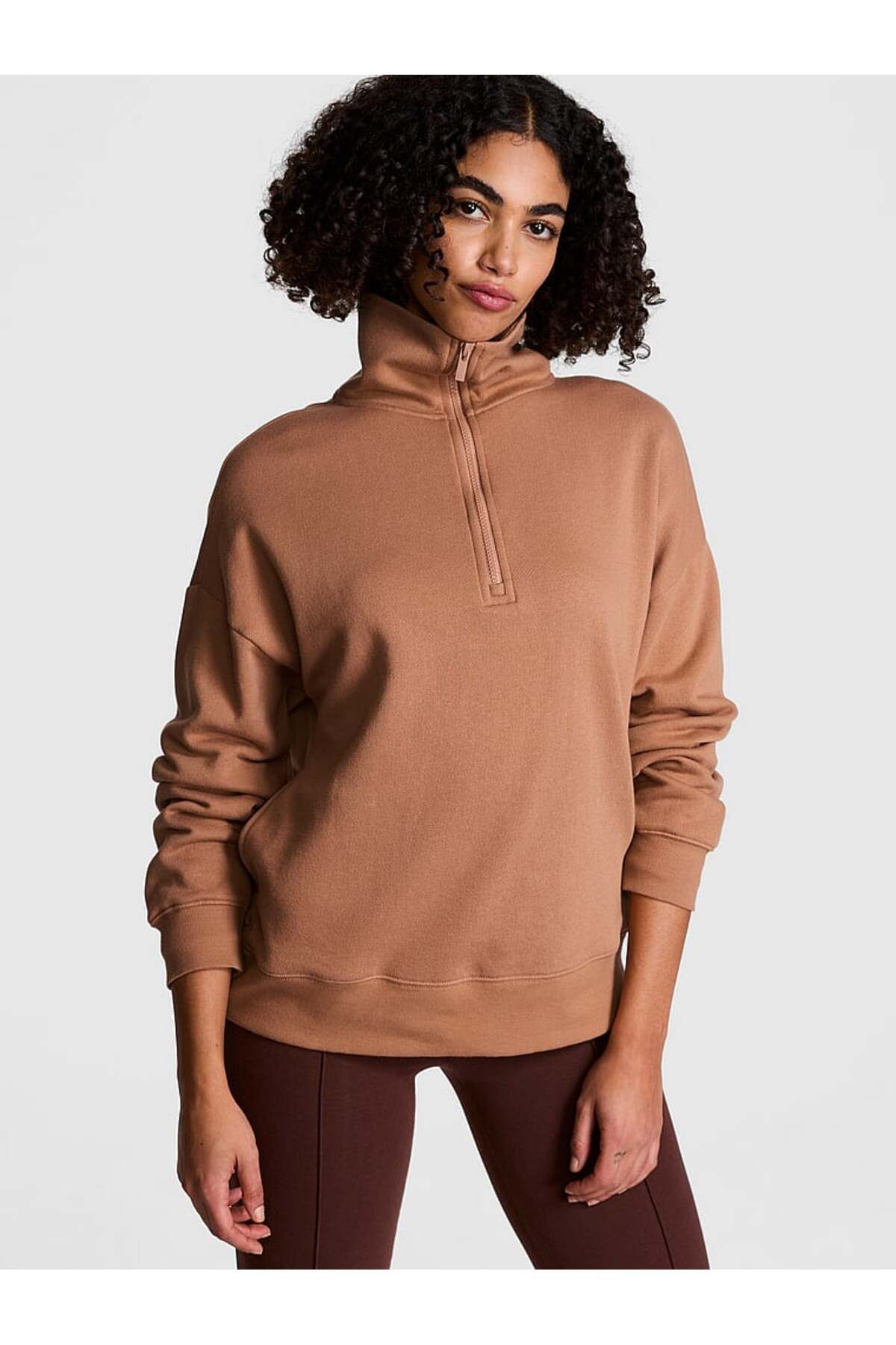 PINK Ivy Polar Yarım Fermuarlı Sweatshirt