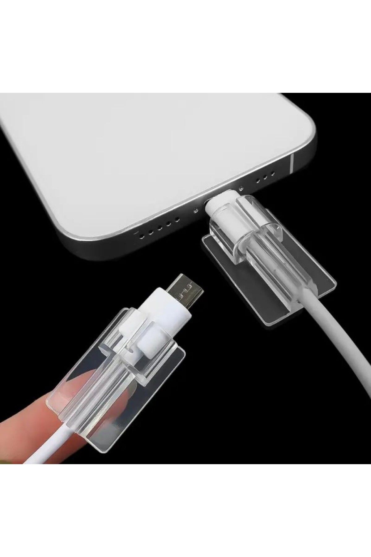 Bestech Şeffaf Silikon Kablo Koruyucu