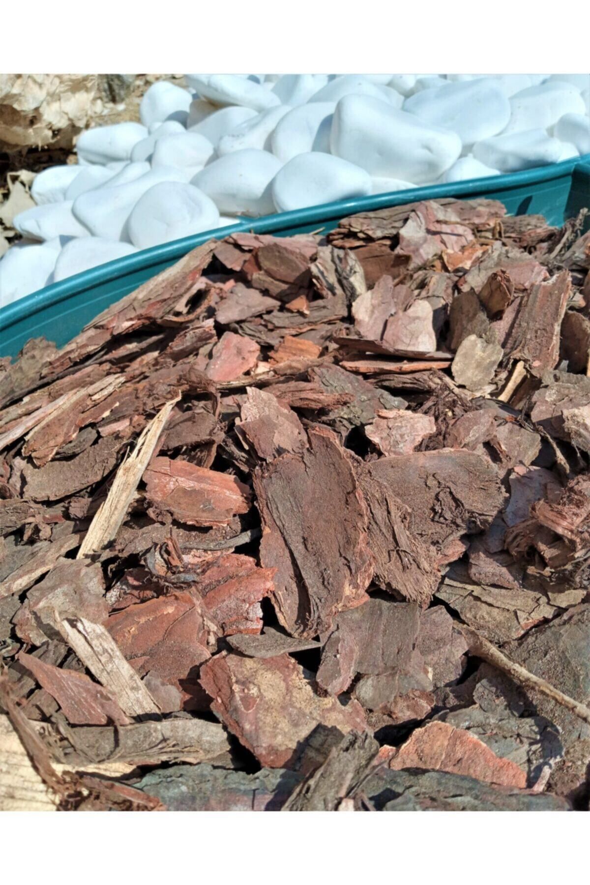 DEKORANLA Doğal Çam Kabuğu 100 Lt 5-10 Cm Peyzaj ve Dekorasyon Malçlama İçin