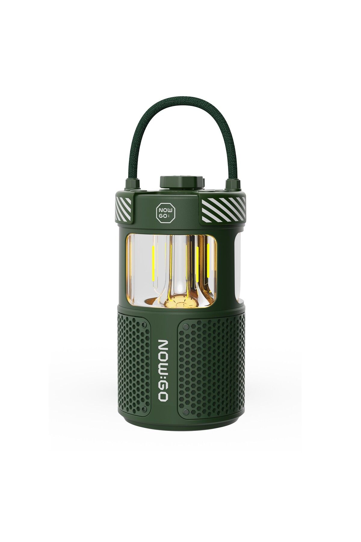 NowGo F1 20W Bluetoooth Hoparlör Taşınabilir Powerbank Kamp Feneri Yeşil