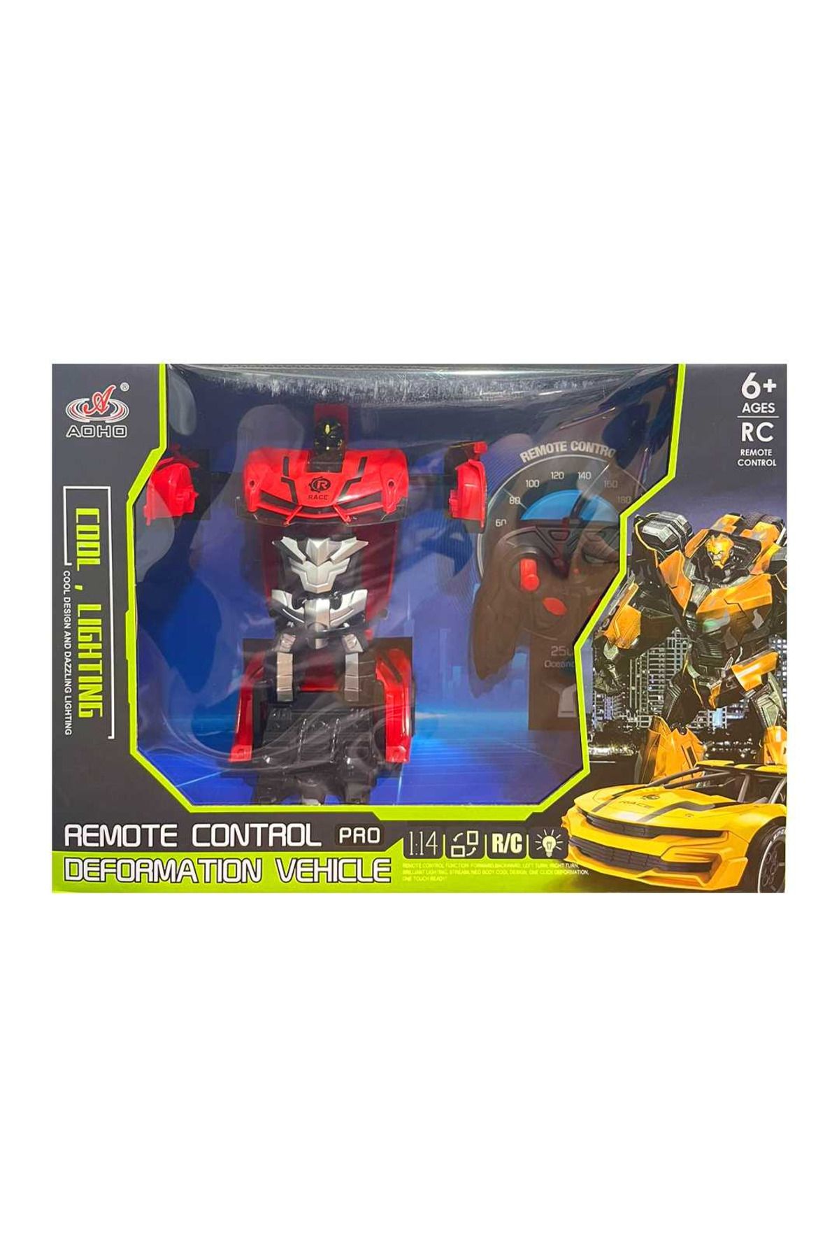 Art Tone PASİFİK KUMANDALI TRANSFORMERS ARABA 911-653A MORPH R/C IŞIKLI 1:14 6+