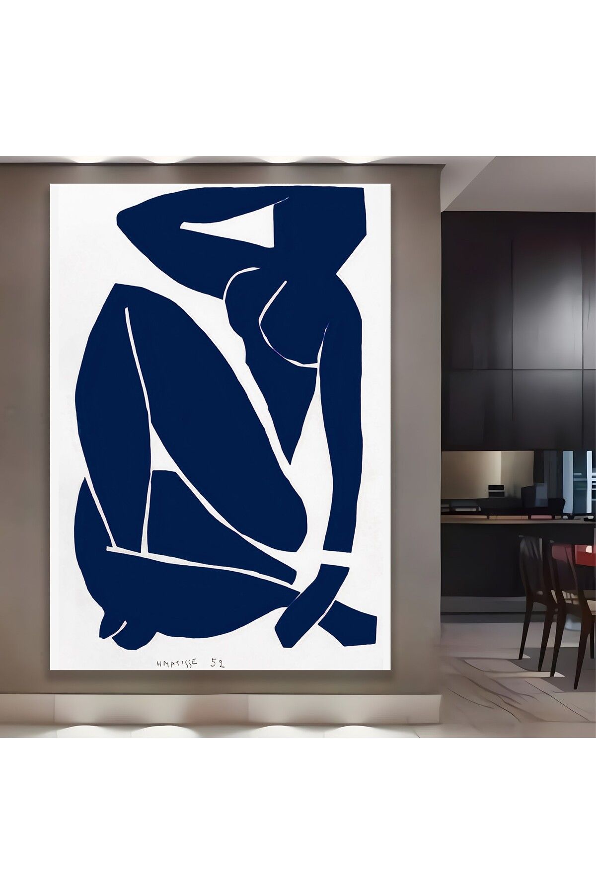 EMYA HOME Nu Bleu III - 1952 Henri Matisse Kanvas Tablo