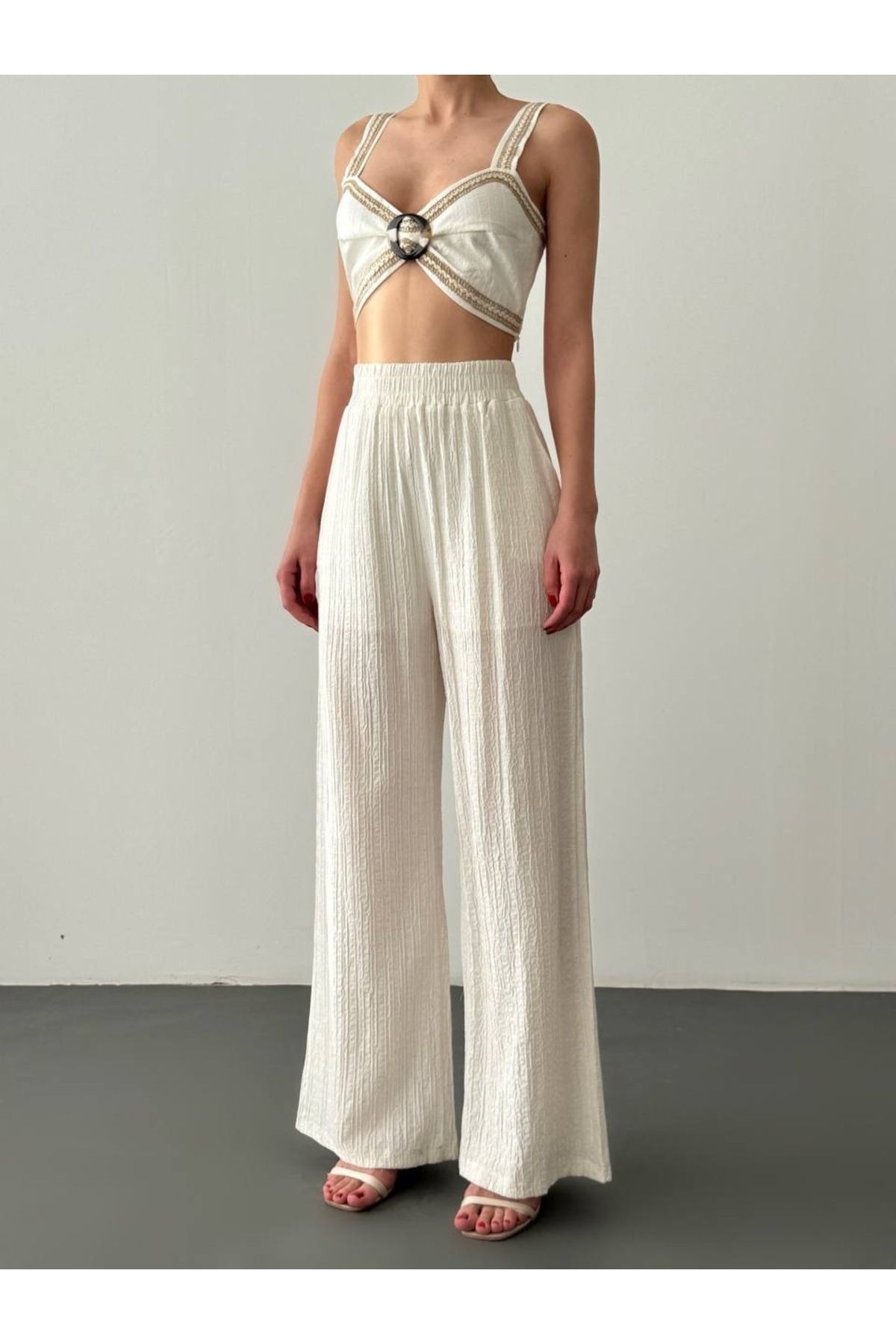 hancez Beli Lastikli Pantolon 1156
