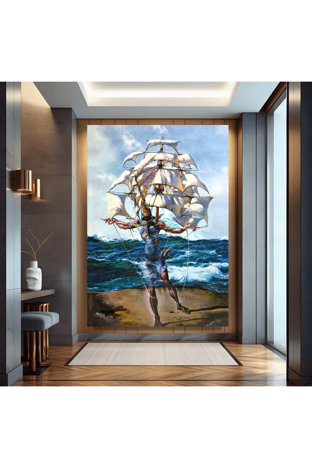 EMYA HOME Salvador Dali - The Ship (1942) Kanvas Tablo