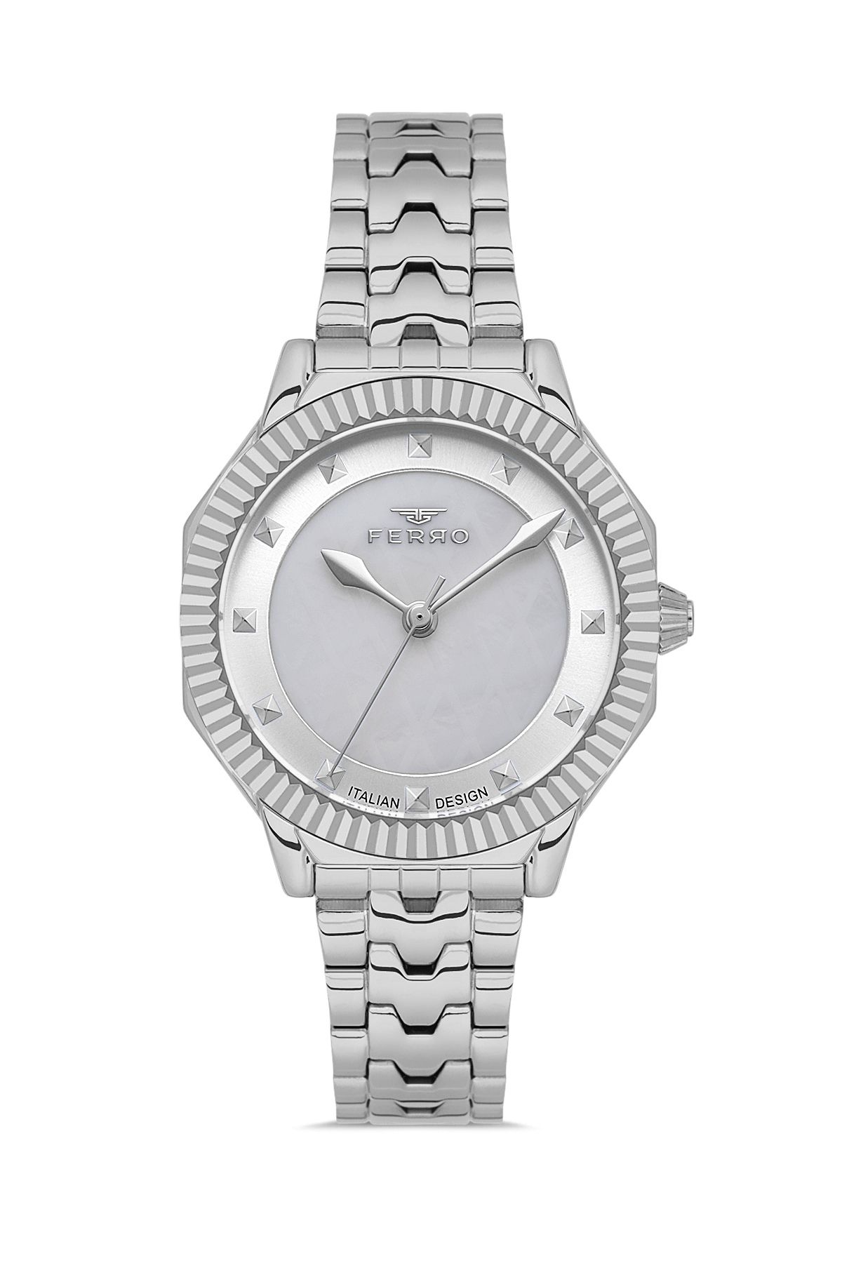 FERRO FL21632AWT-A Quartz Çelik Gri 32 mm Kadın Kol Saati