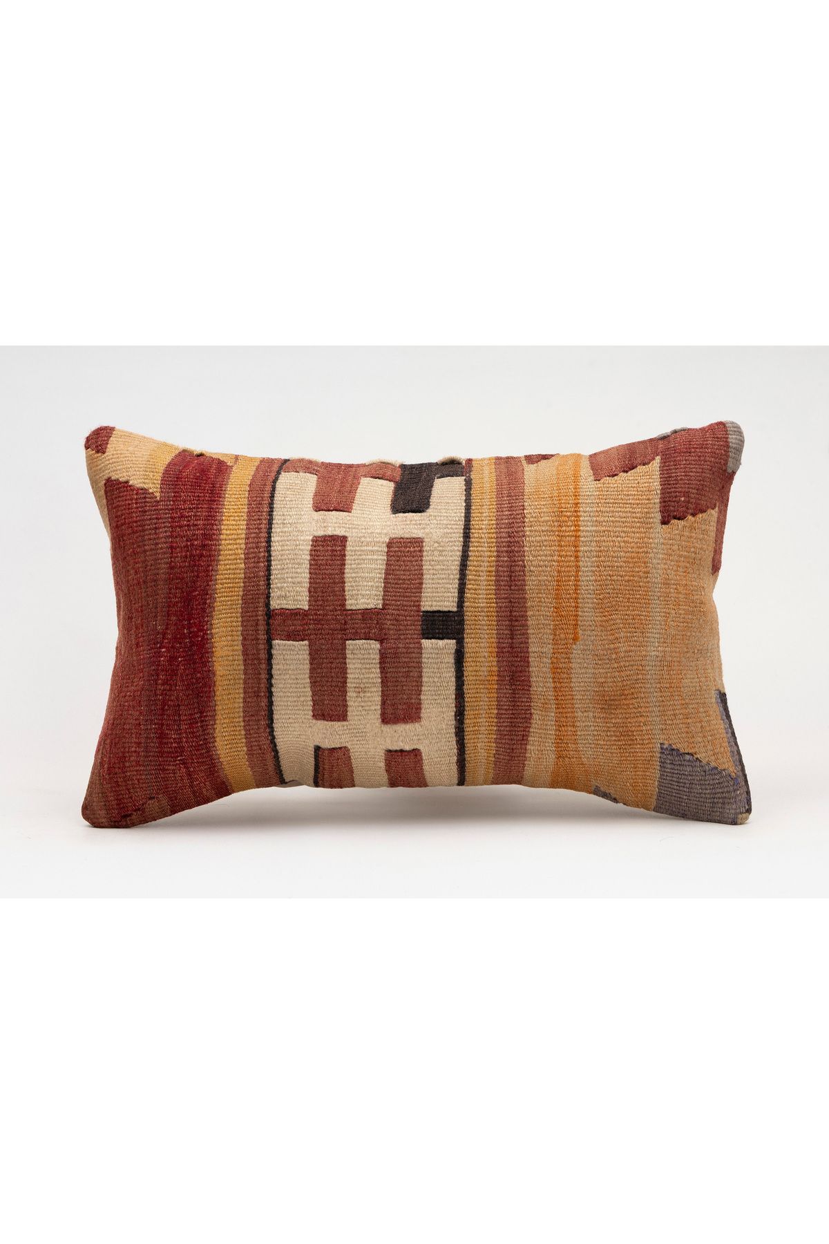 Kilim Whole Sale El Yapımı Kilim'den Yapılmış Vintage Kırlent Kılıfı, Yün, 30x50 Cm