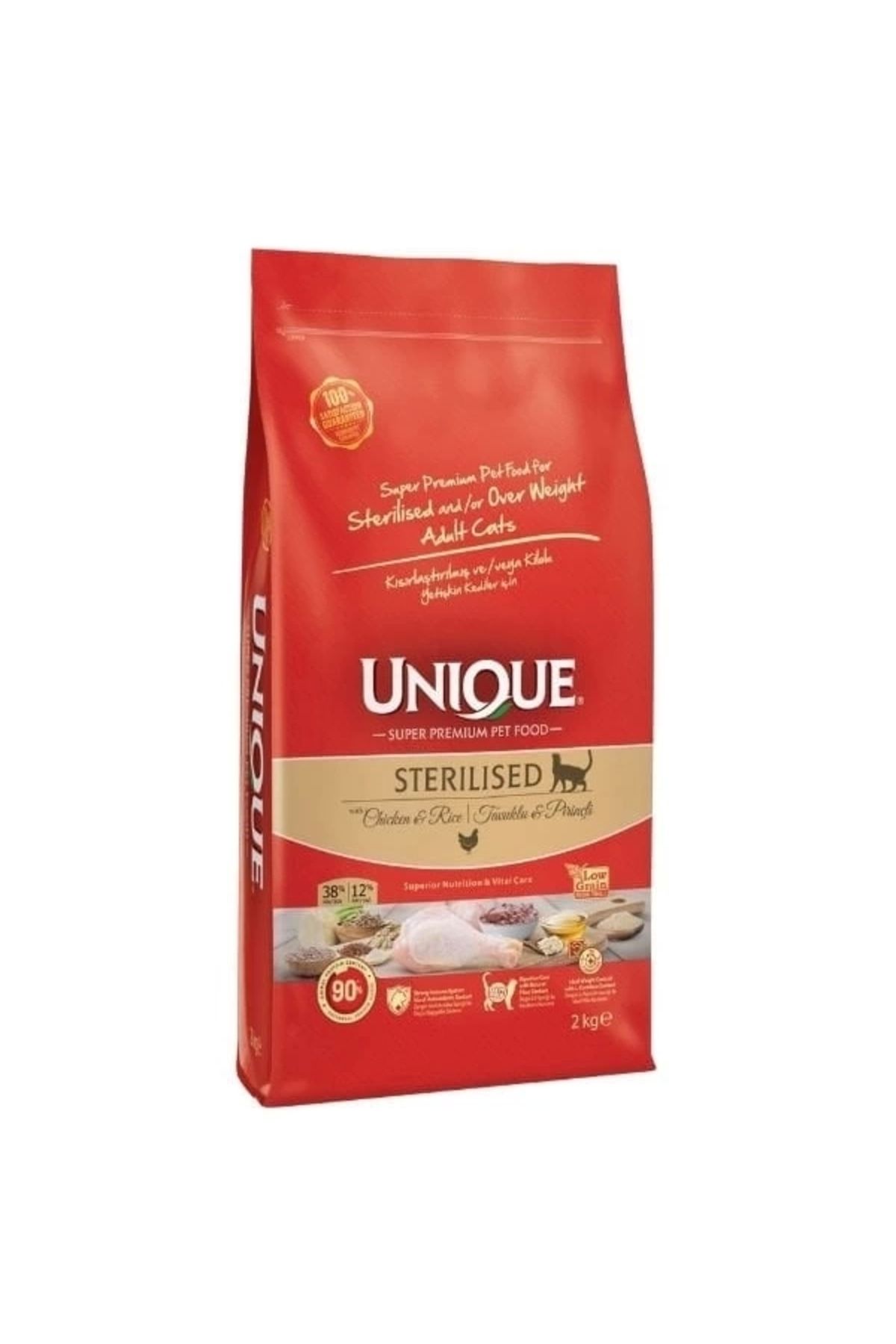 Generic Unique Tavuk Etli Kısırlaştırılmış Yetişkin Kedi Maması 10+2 Kg Hediyeli