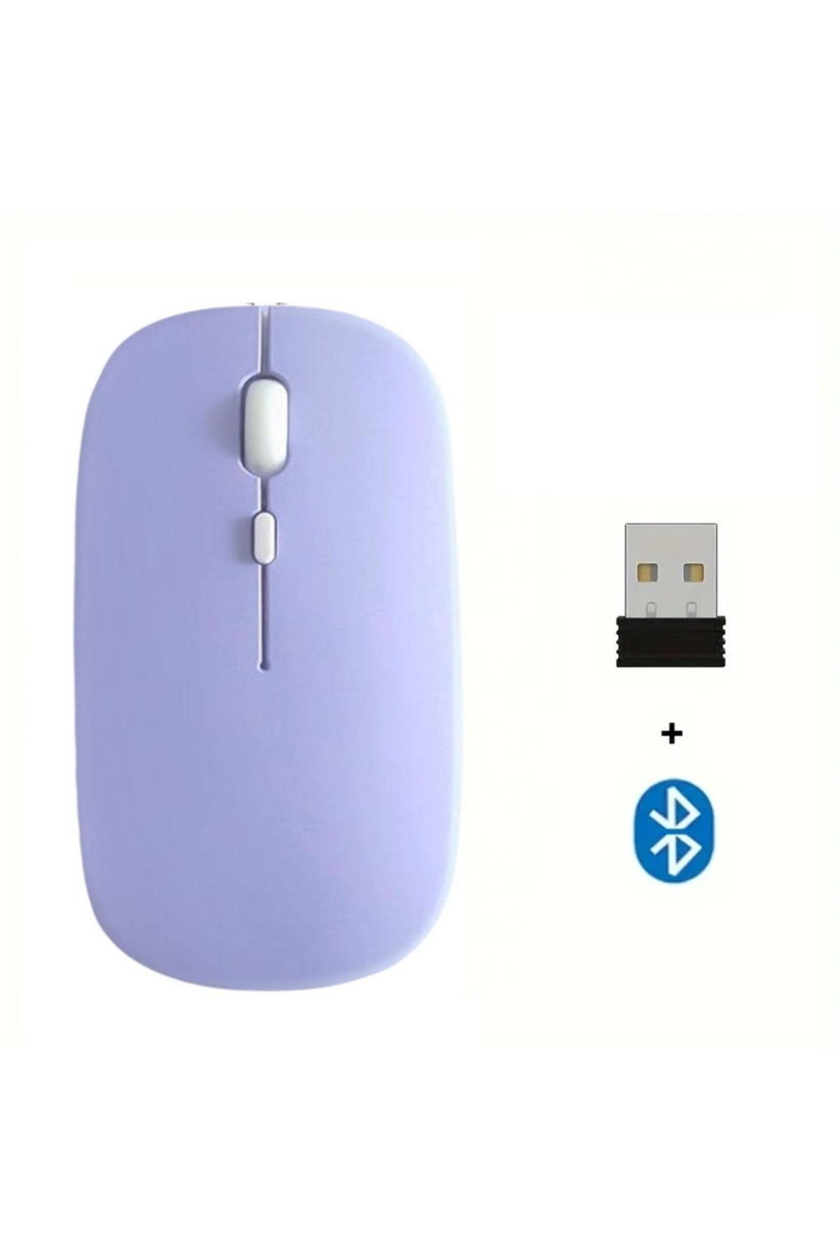 m.tk moveteck Tablet Telefon Laptop Windows Uyumlu Kablosuz Şarjlı Slim Renkli Bluetooth Mouse Fare