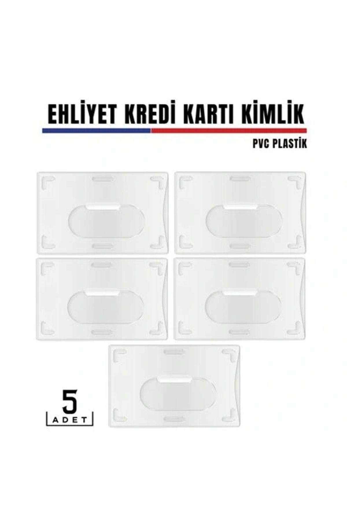 shopwave 5 li Paket Ehliyet ve Kimlk Kart Koruyucu