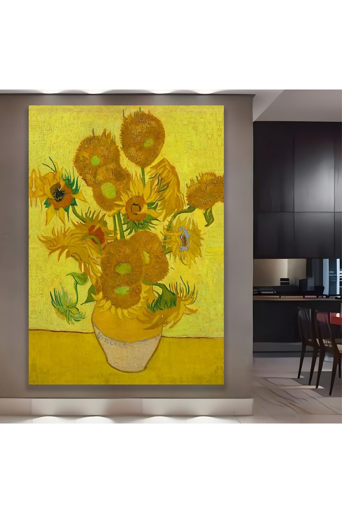 EMYA HOME Sunflowers Vincent Van Gogh Kanvas Tablo