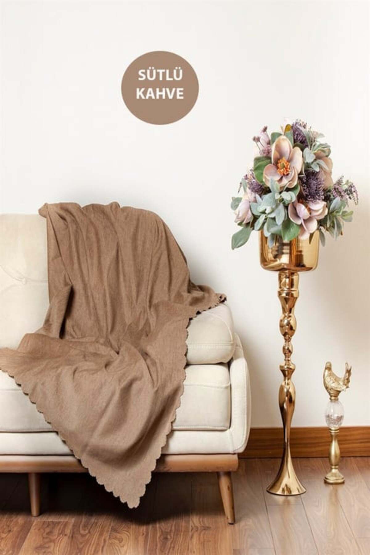 Hig Store Şönil Kumaş Düz Desen Çift Taraflı Koltuk Örtüsü / Çekyat Örtüsü 175 X 215 Ebat
