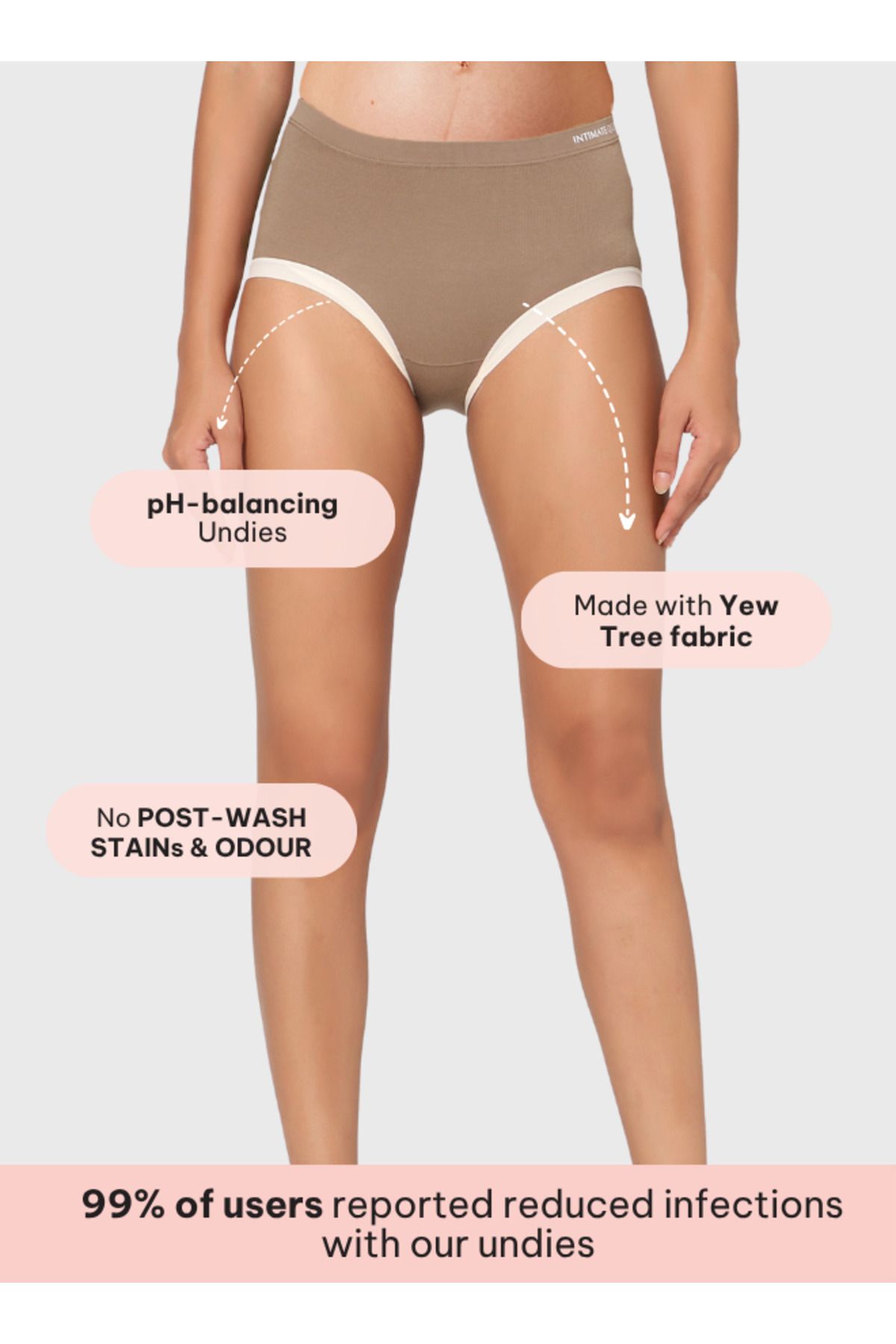 Intimate Queen-Yew Tree Bae Maternity Briefs – Silky Soft, Antibacterial Calm, Full-Coverage Comfort (Pack Of 2) 2