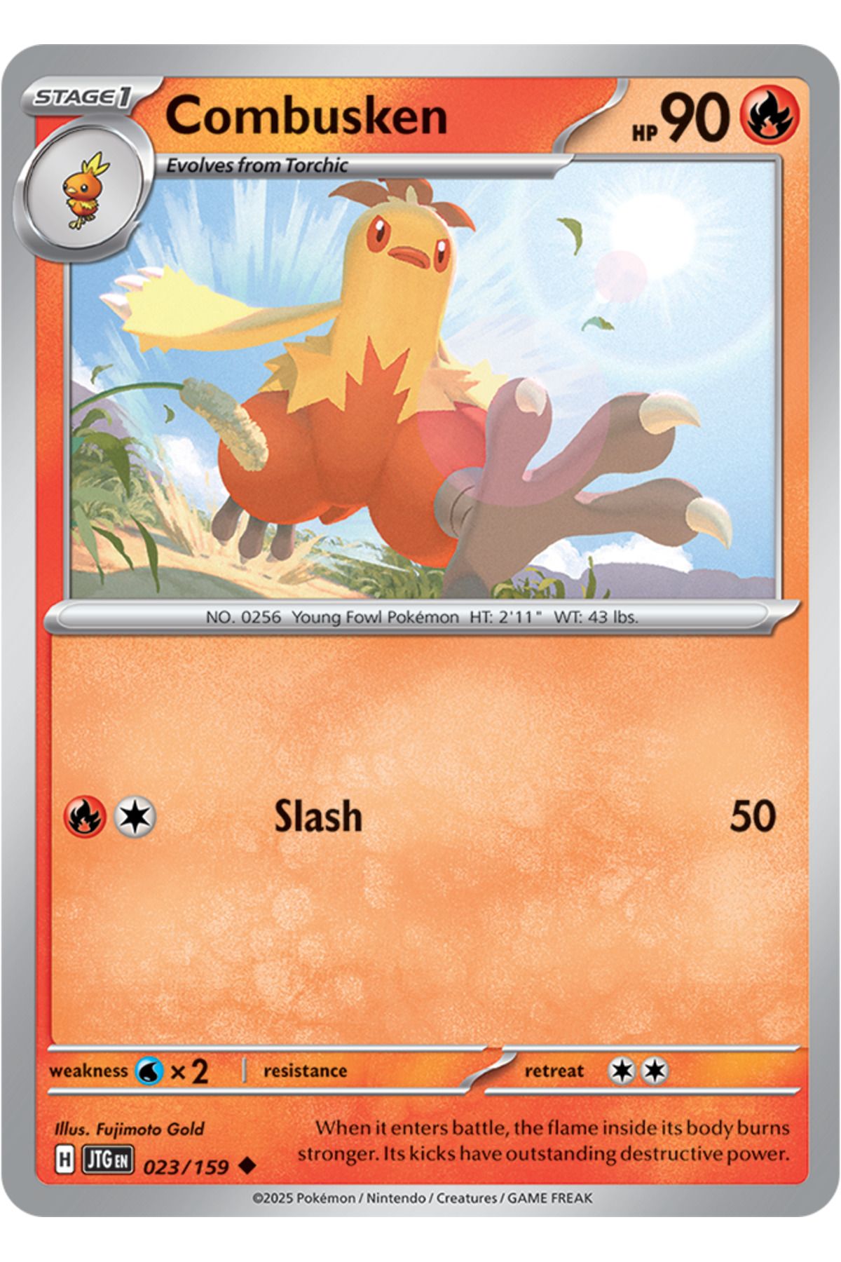 Pokemon TCG Pokemon Journey Together Combusken Orijinal Pokemon Kartı