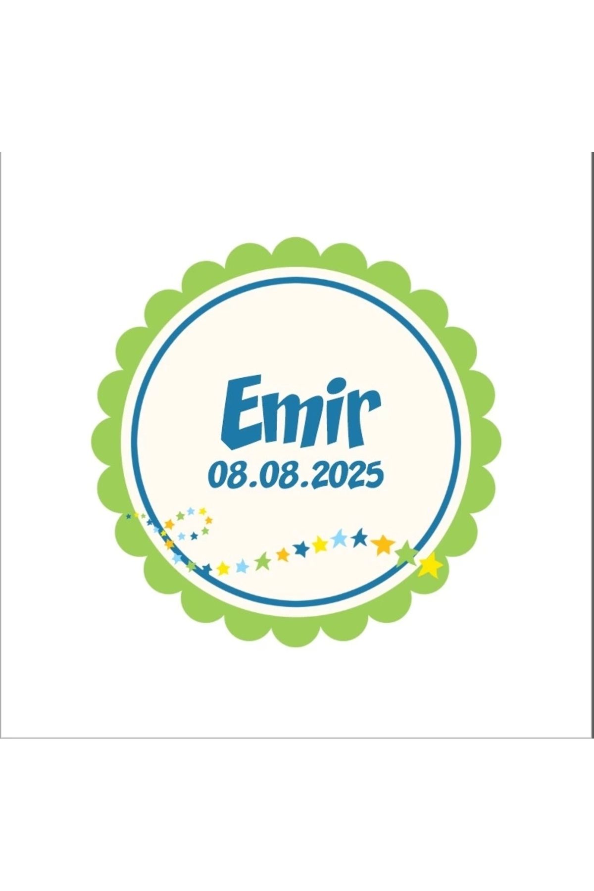 Reysa Tasarım Yaprak Motifli Kare Mühür Kına Nişan Düğün 3x3 cm özel etiket / 50 adet sticker