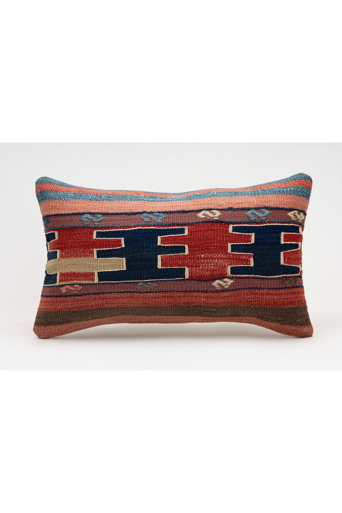 Kilim Whole Sale El Yapımı Kilim'den Yapılmış Vintage Kırlent Kılıfı, Yün, 30x50 Cm